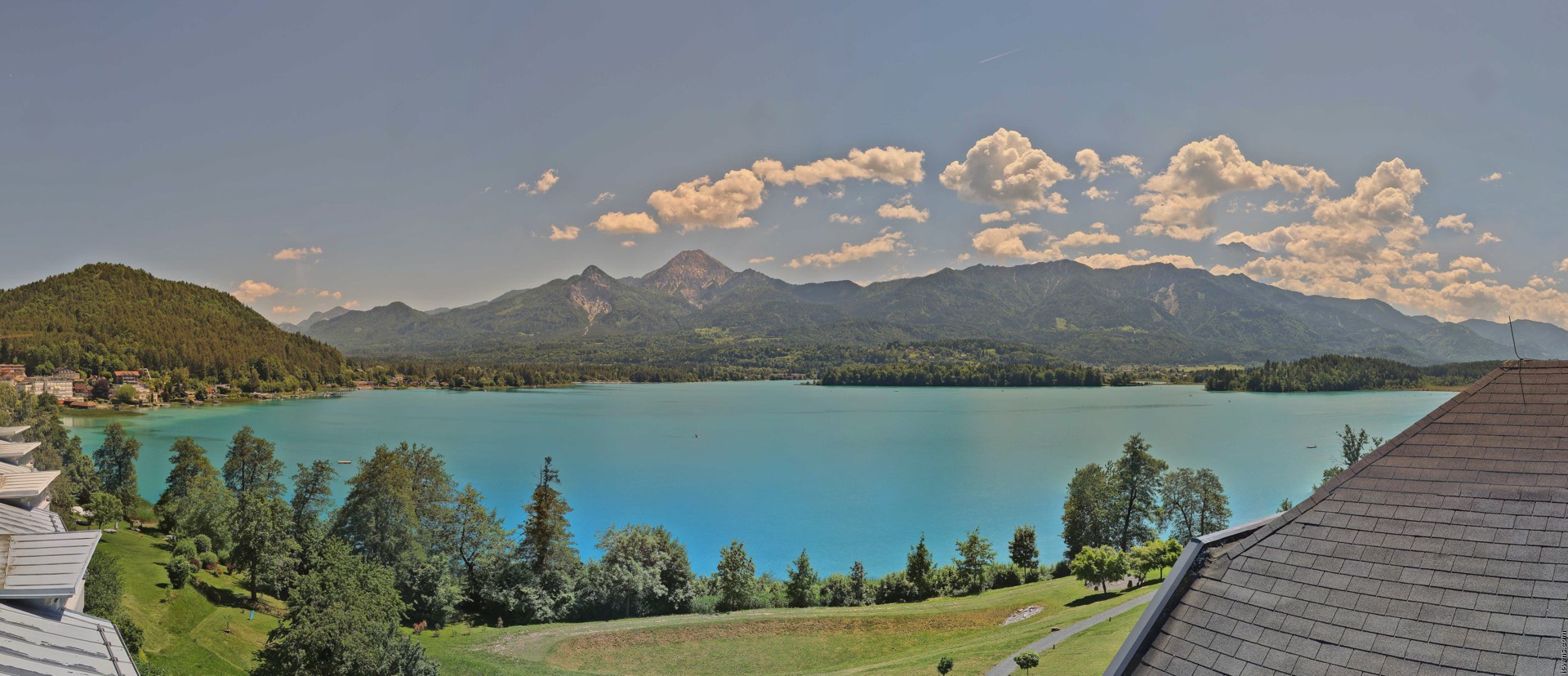 Archiv Foto Webcam Faaker See, Blickrichtung Süden