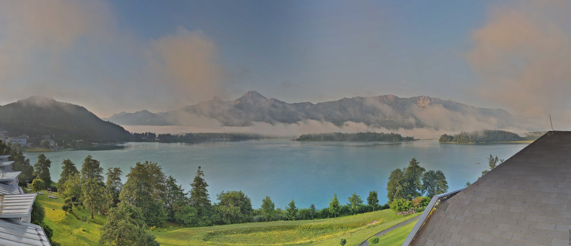 Archiv Foto Webcam Faaker See, Blickrichtung Süden