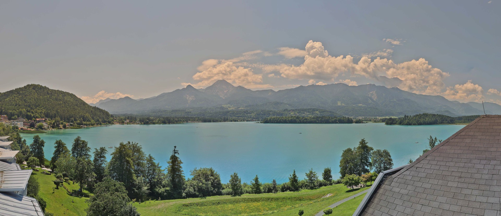 Archiv Foto Webcam Faaker See, Blickrichtung Süden