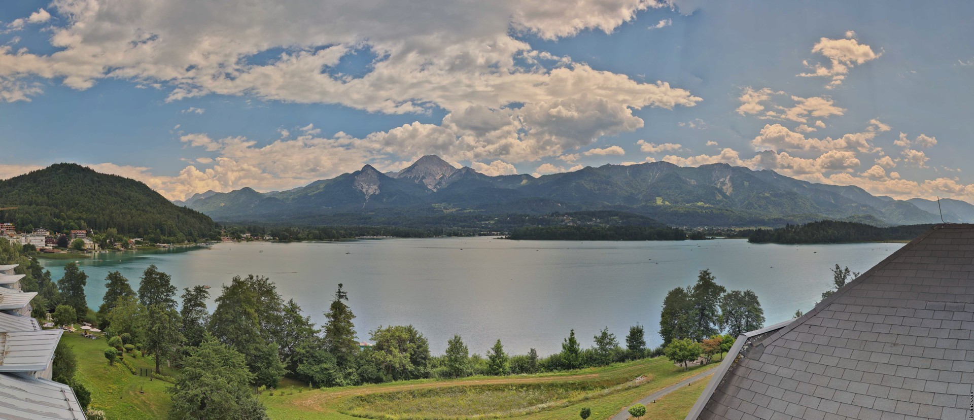 Archived image Webcam Faaker See lake, view direction south
