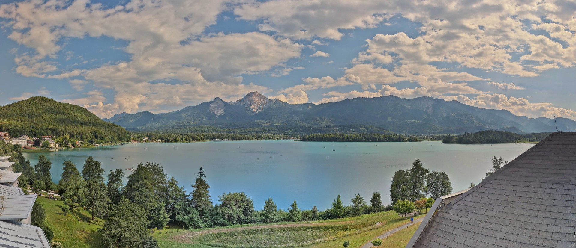 Archiv Foto Webcam Faaker See, Blickrichtung Süden