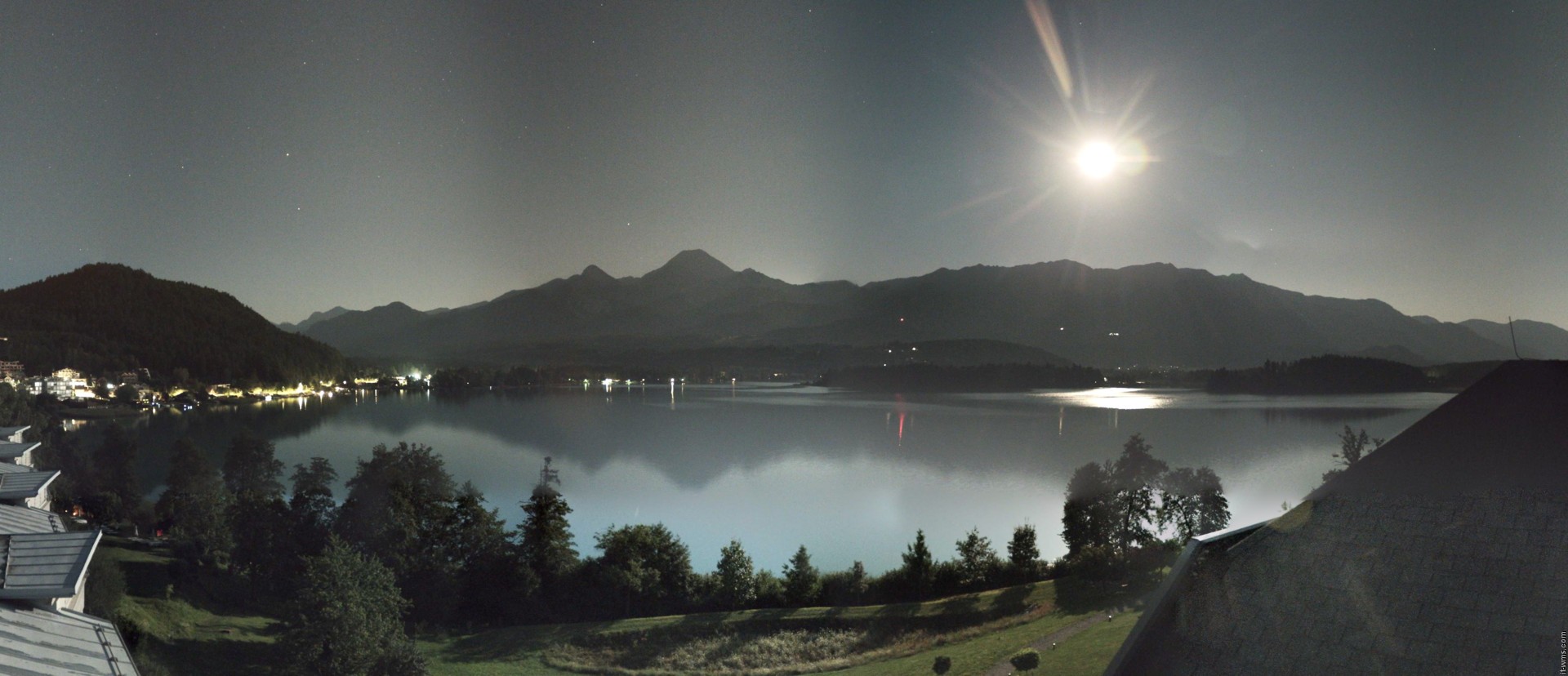 Archiv Foto Webcam Faaker See, Blickrichtung Süden