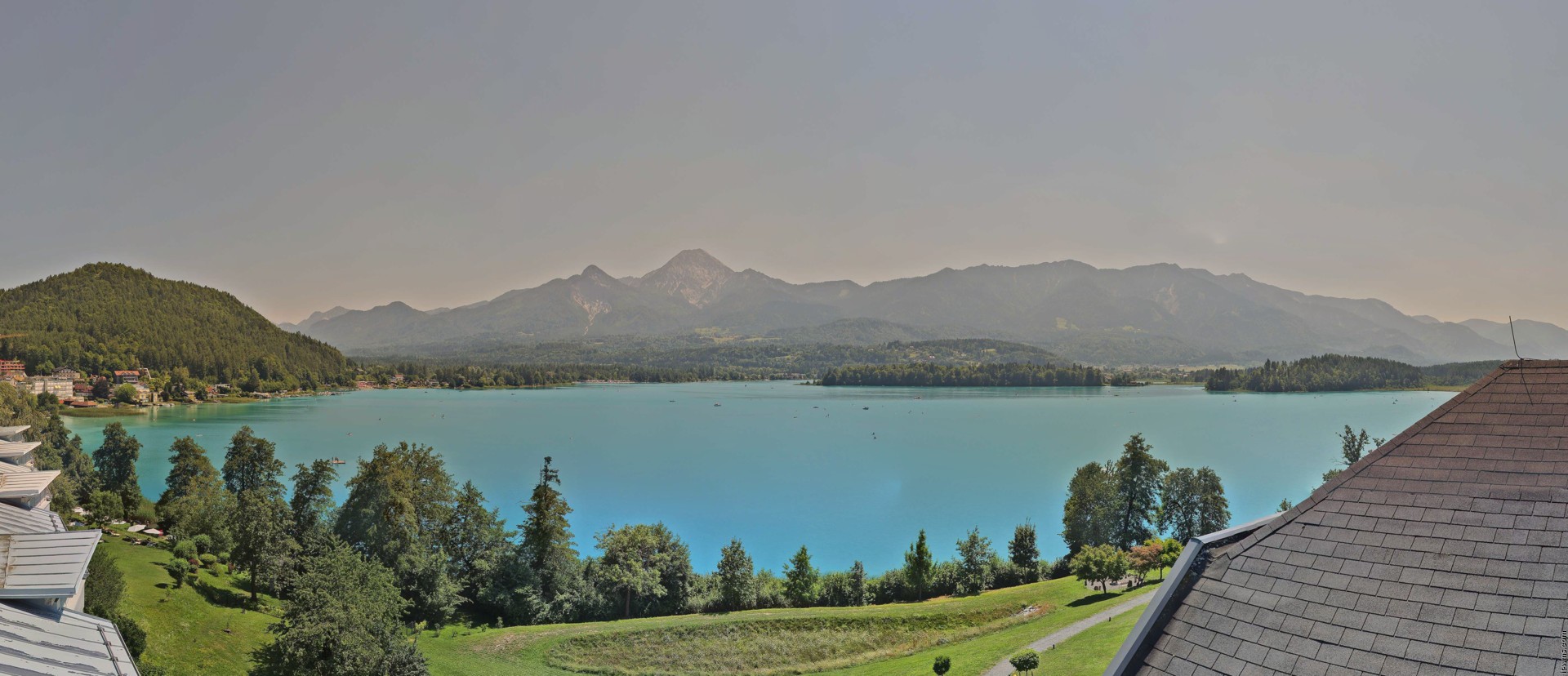 Archiv Foto Webcam Faaker See, Blickrichtung Süden