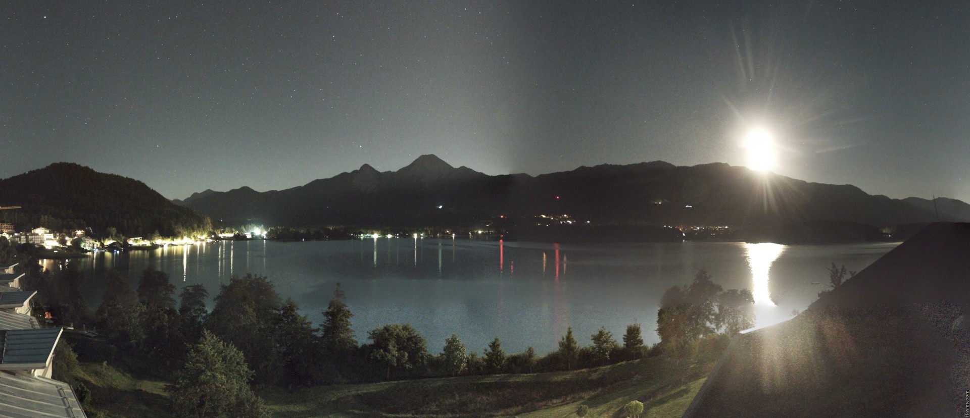 Archiv Foto Webcam Faaker See, Blickrichtung Süden
