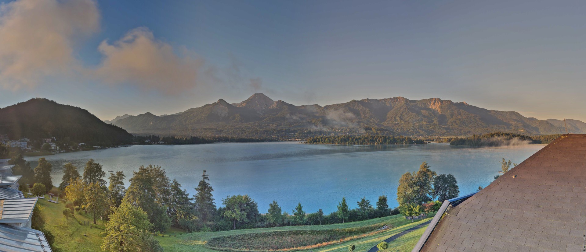 Archiv Foto Webcam Faaker See, Blickrichtung Süden