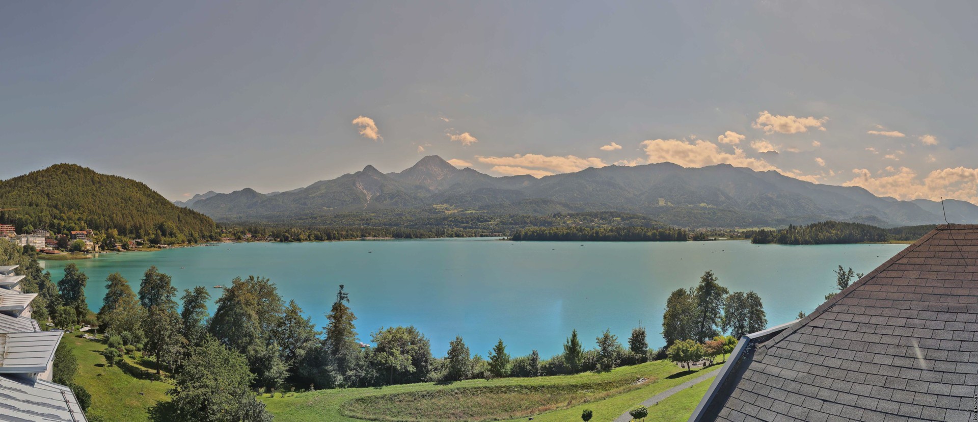 Archiv Foto Webcam Faaker See, Blickrichtung Süden