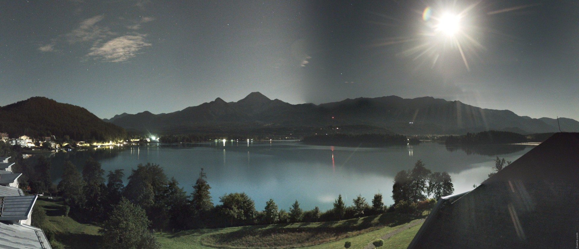 Archived image Webcam Faaker See lake, view direction south