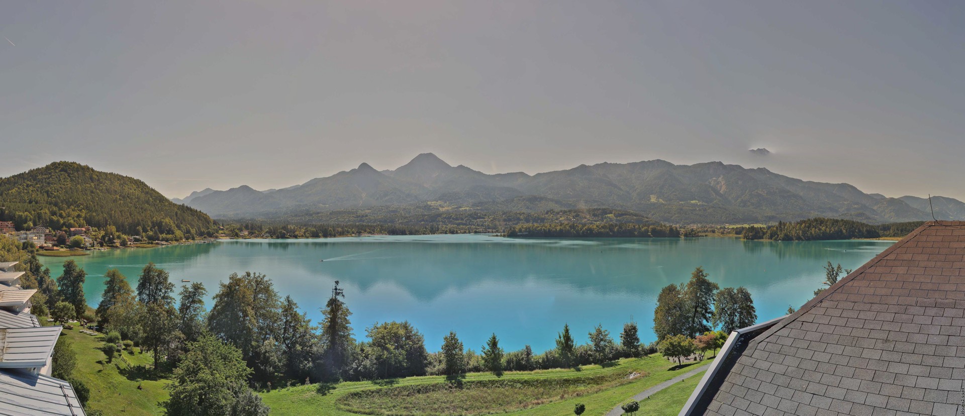 Archiv Foto Webcam Faaker See, Blickrichtung Süden
