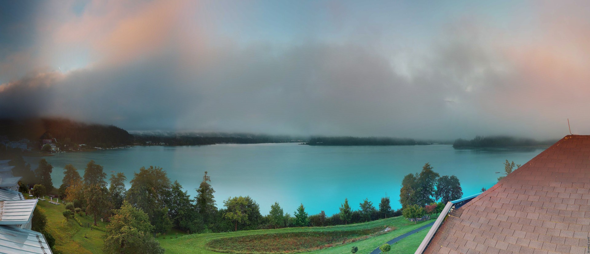 Archiv Foto Webcam Faaker See, Blickrichtung Süden