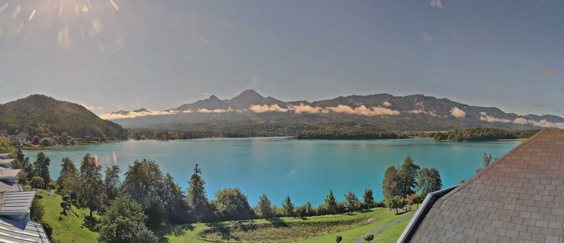 Archiv Foto Webcam Faaker See, Blickrichtung Süden