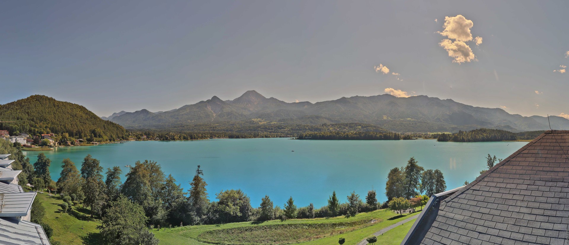 Archiv Foto Webcam Faaker See, Blickrichtung Süden