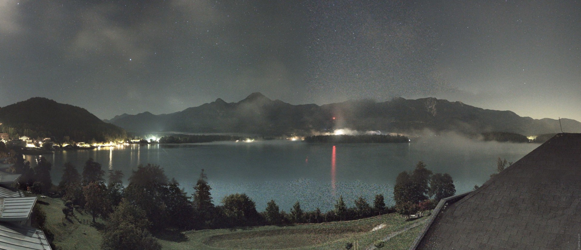 Archived image Webcam Faaker See lake, view direction south