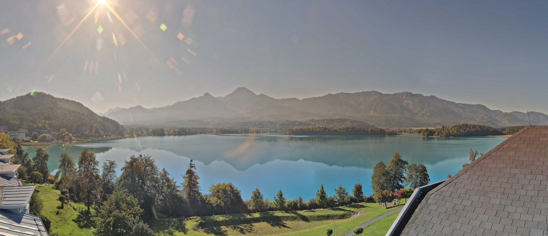 Archived image Webcam Faaker See lake, view direction south