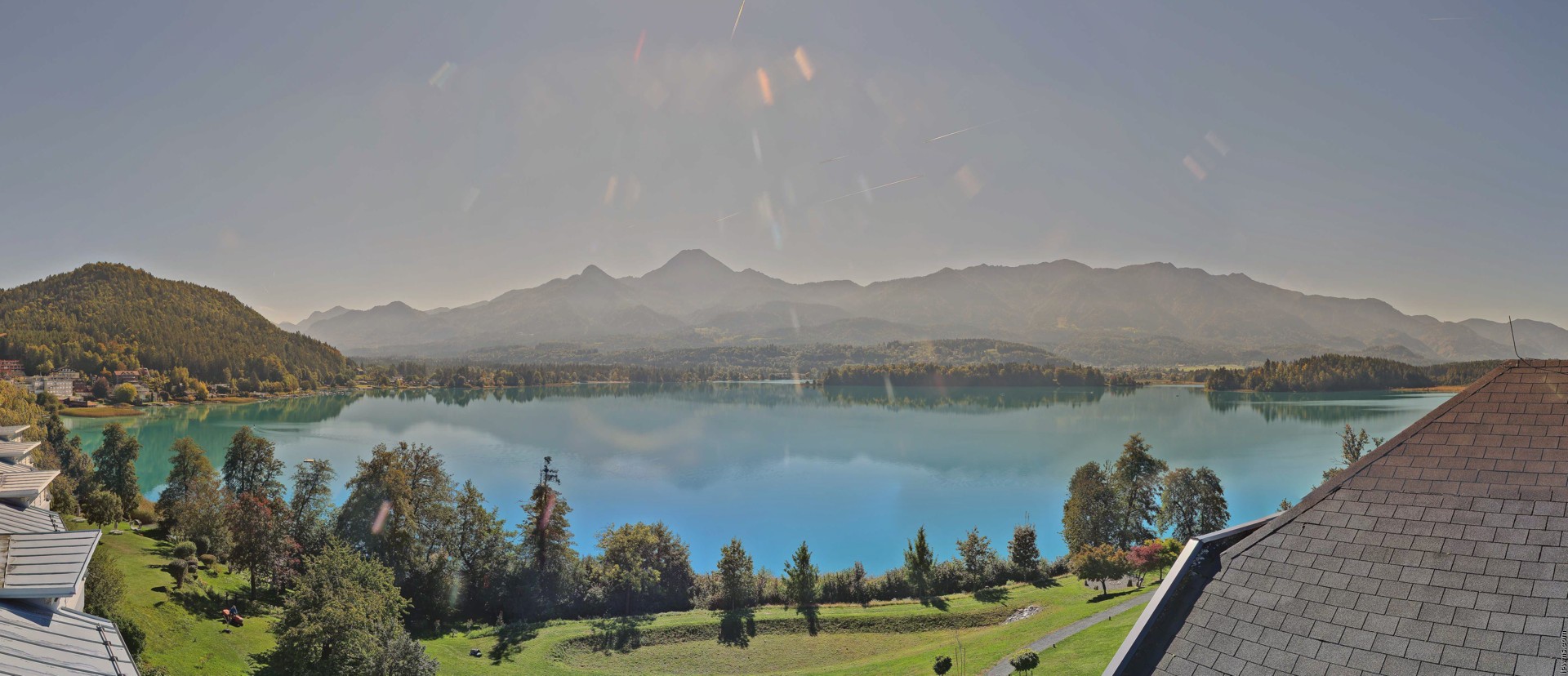 Archived image Webcam Faaker See lake, view direction south