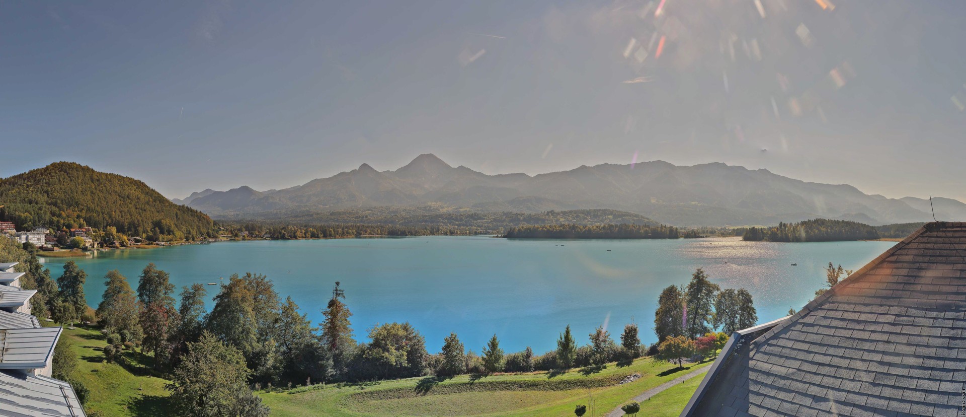 Archived image Webcam Faaker See lake, view direction south