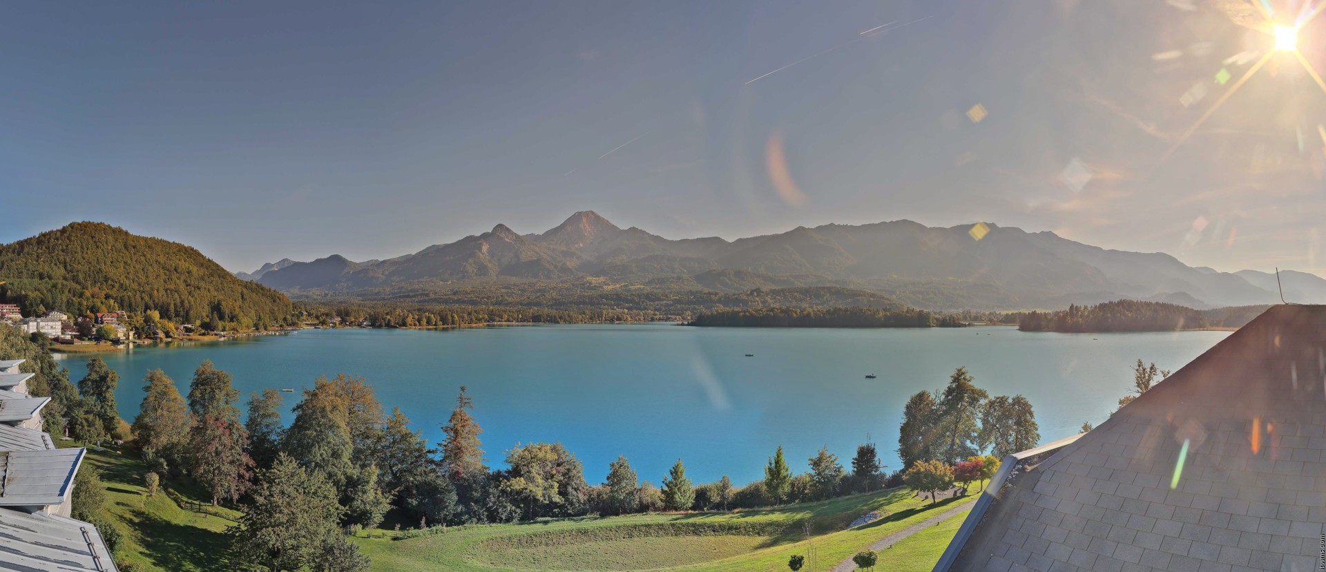 Archived image Webcam Faaker See lake, view direction south