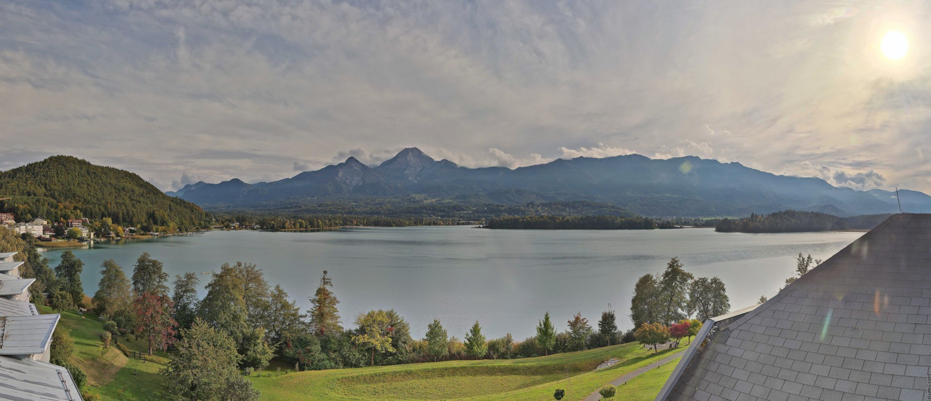 Archived image Webcam Faaker See lake, view direction south