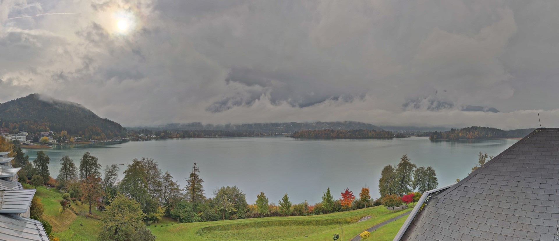 Archiv Foto Webcam Faaker See, Blickrichtung Süden