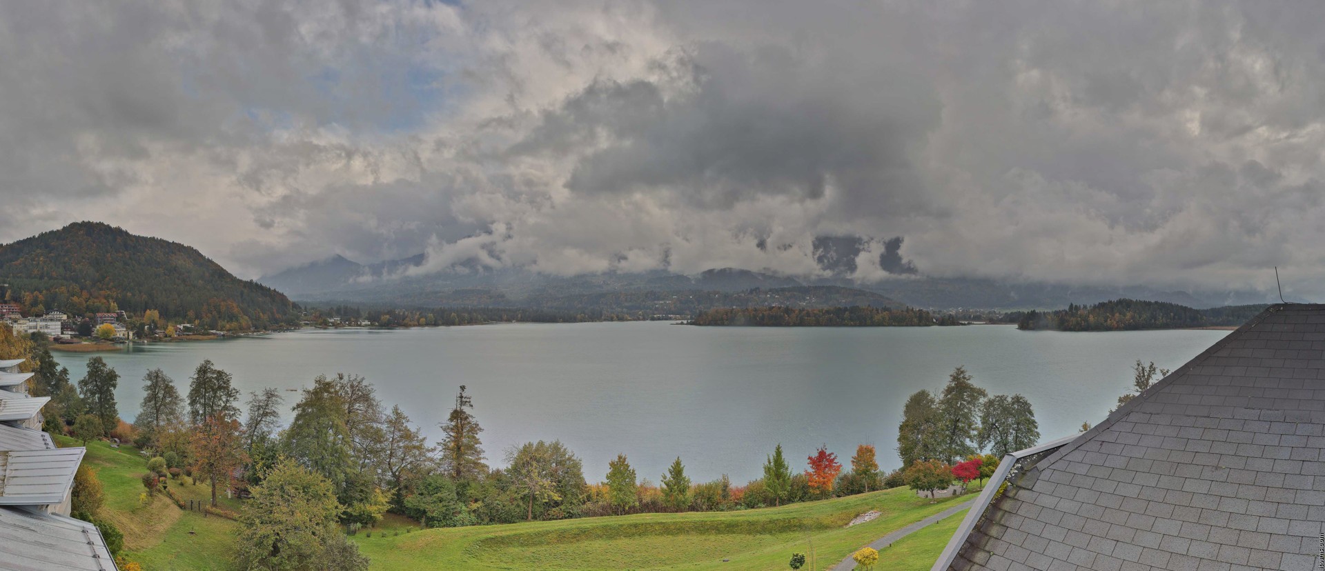 Archiv Foto Webcam Faaker See, Blickrichtung Süden
