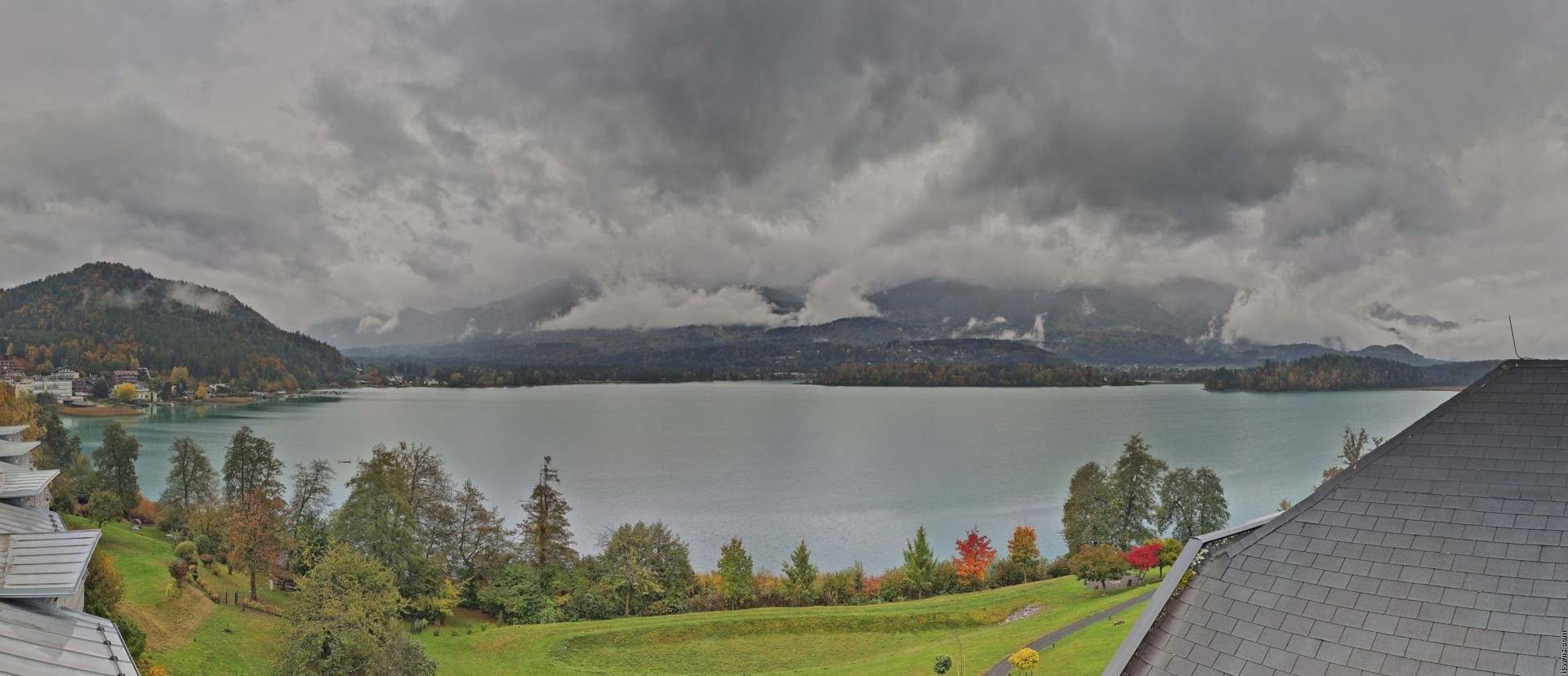 Archiv Foto Webcam Faaker See, Blickrichtung Süden