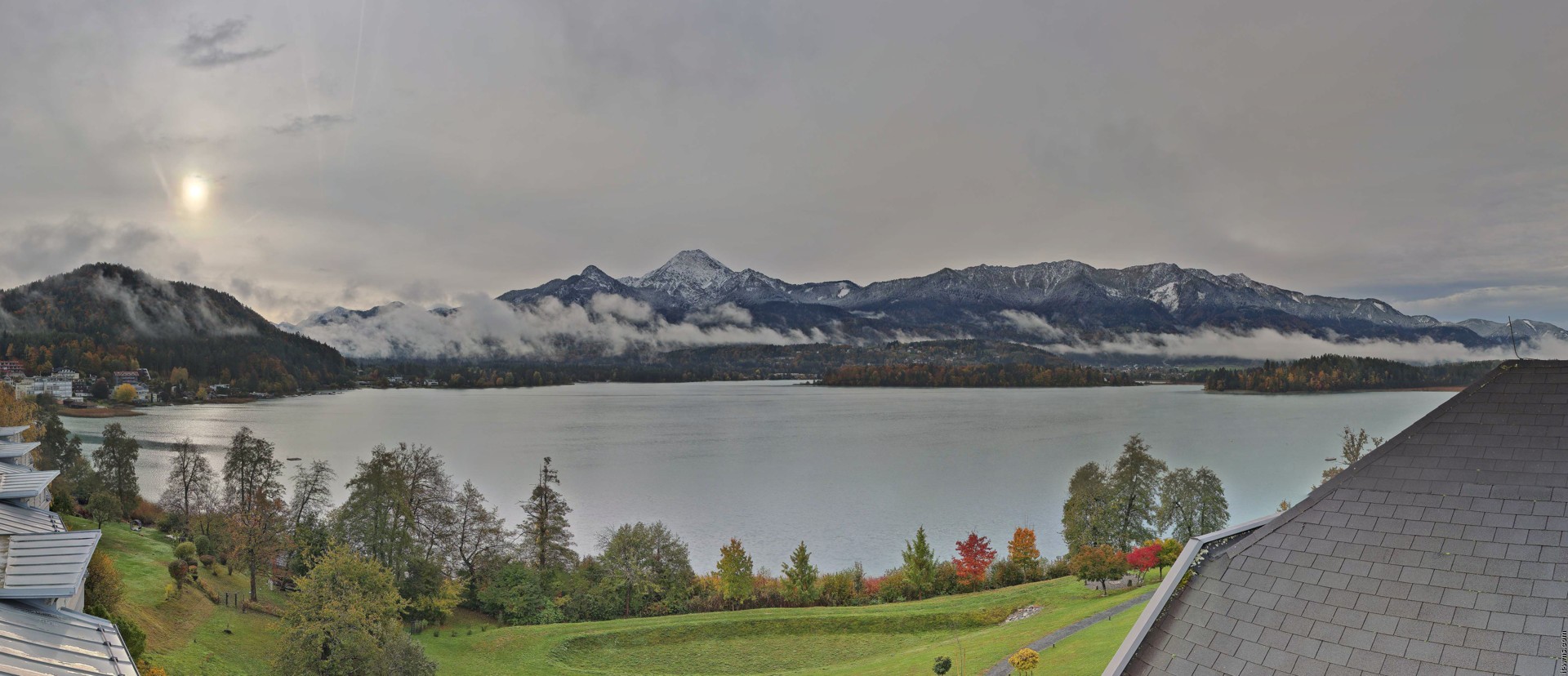 Archiv Foto Webcam Faaker See, Blickrichtung Süden