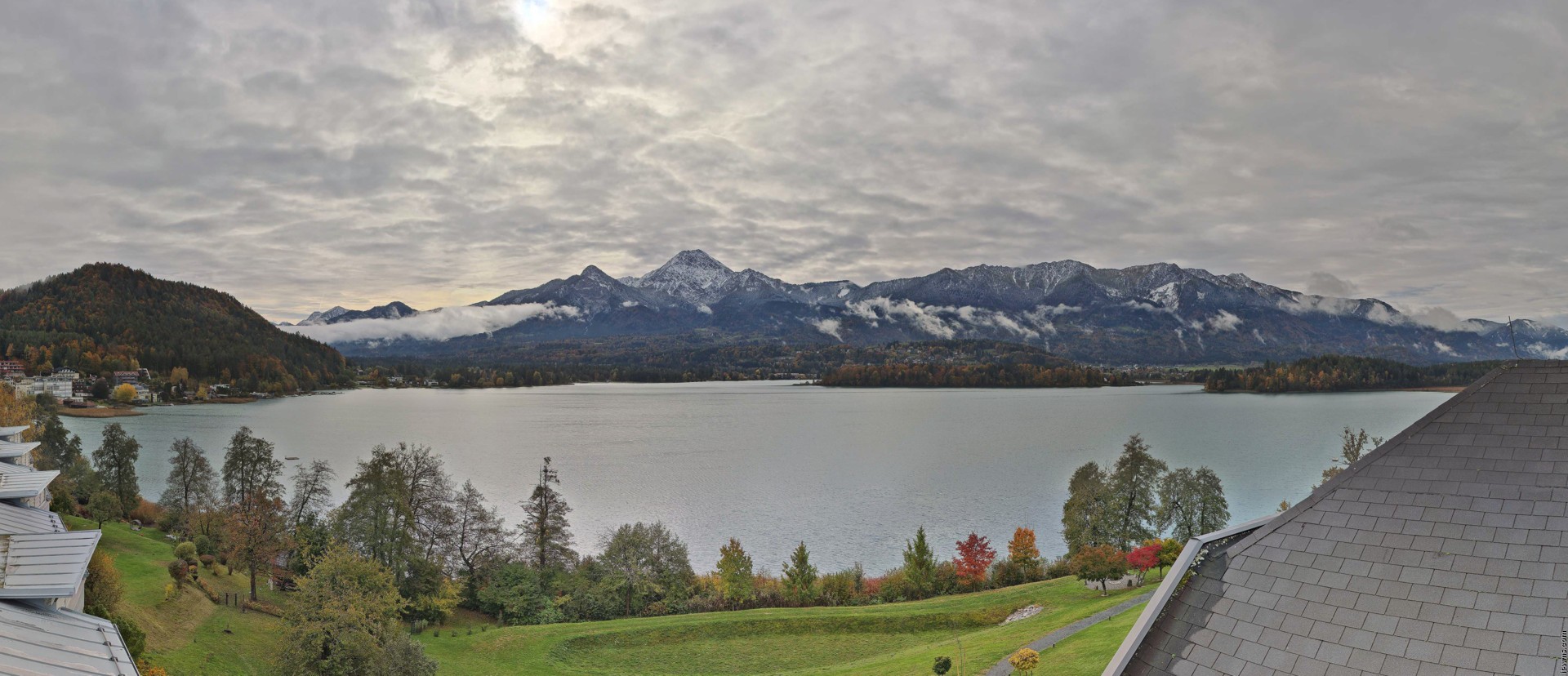 Archiv Foto Webcam Faaker See, Blickrichtung Süden