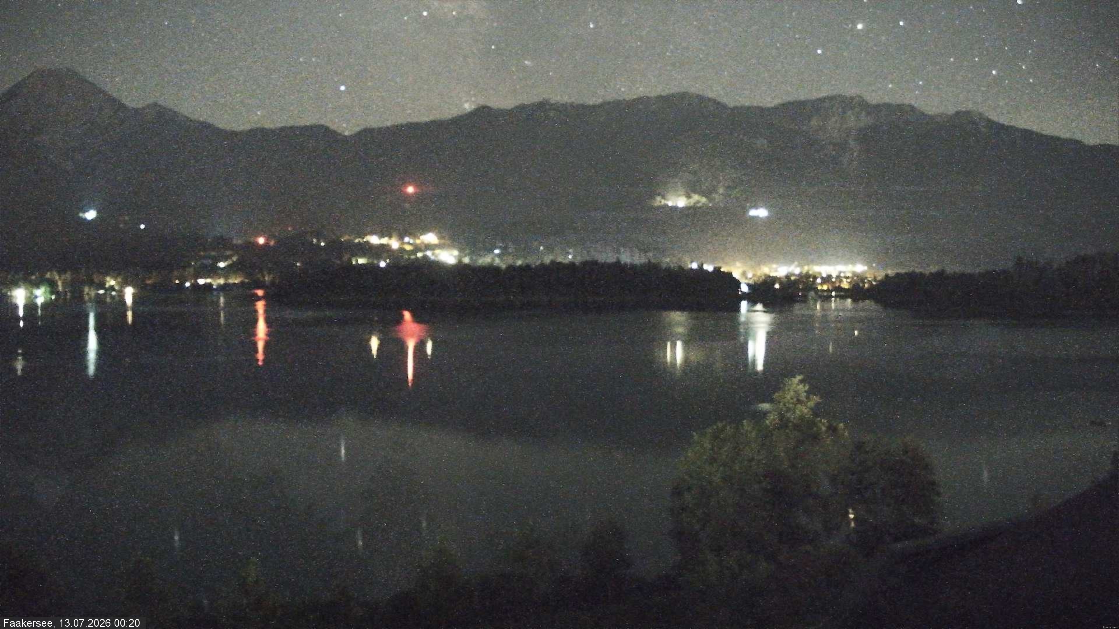 Archived image Webcam Faaker See lake, near Villach