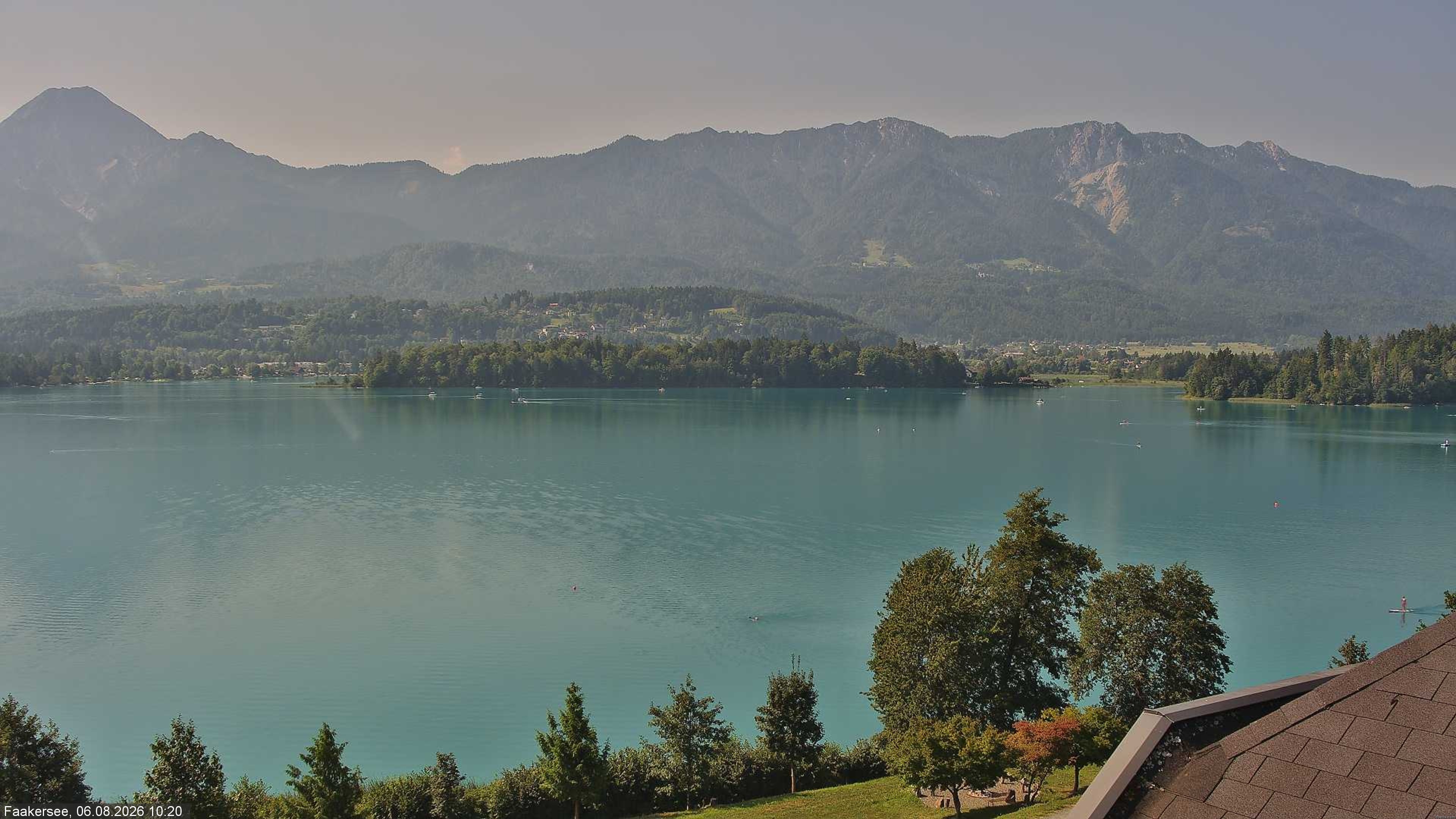 Archived image Webcam Faaker See lake, near Villach