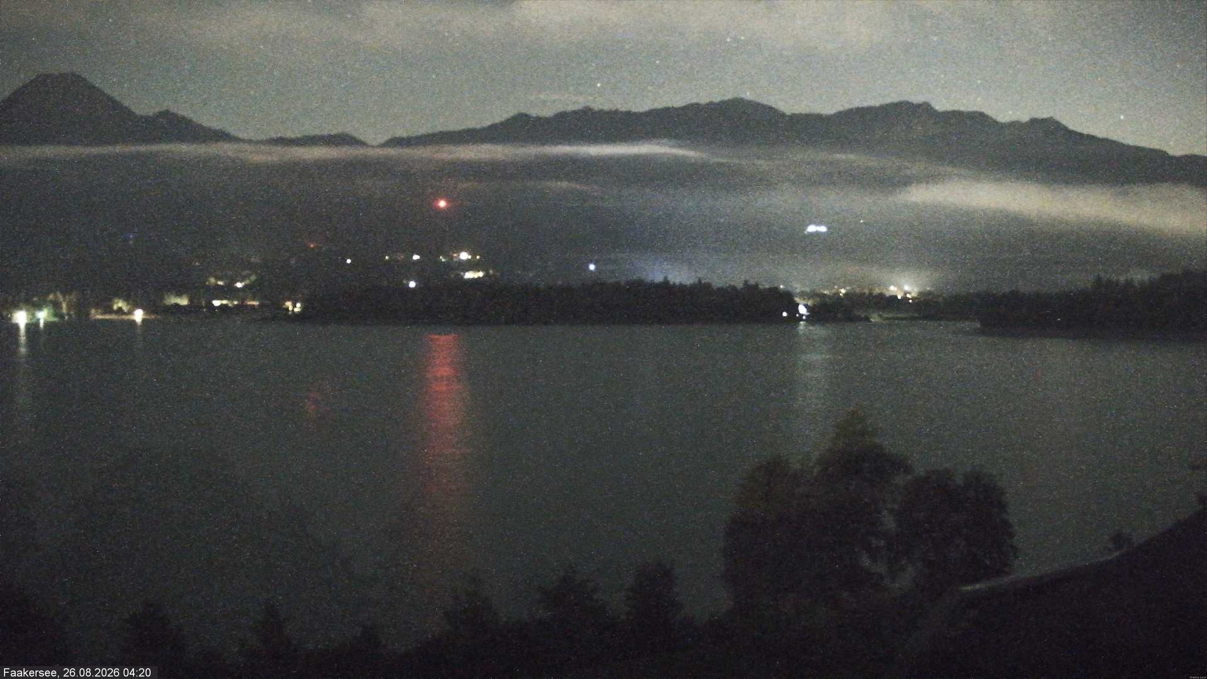 Archived image Webcam Faaker See lake, near Villach
