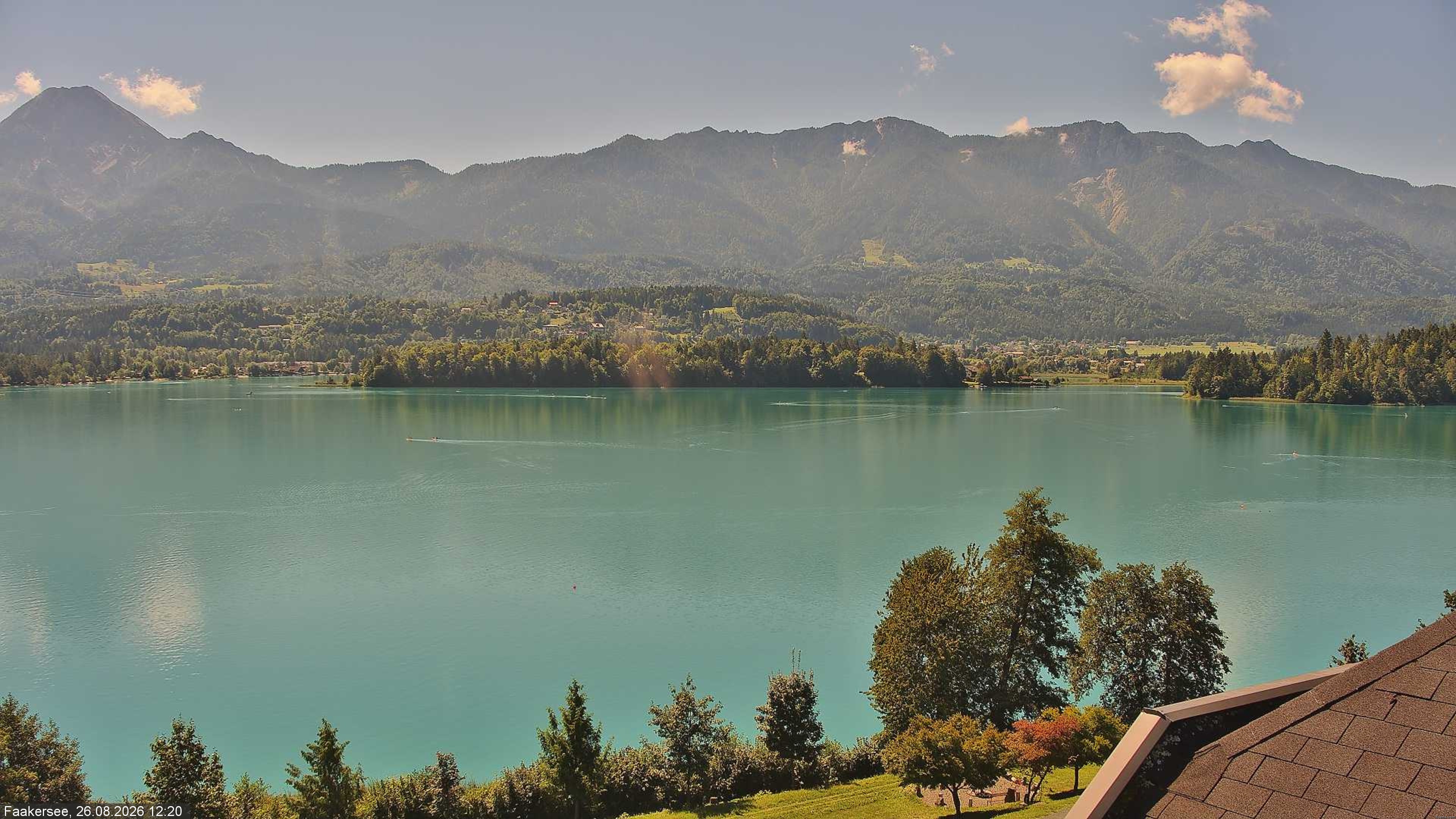 Archived image Webcam Faaker See lake, near Villach