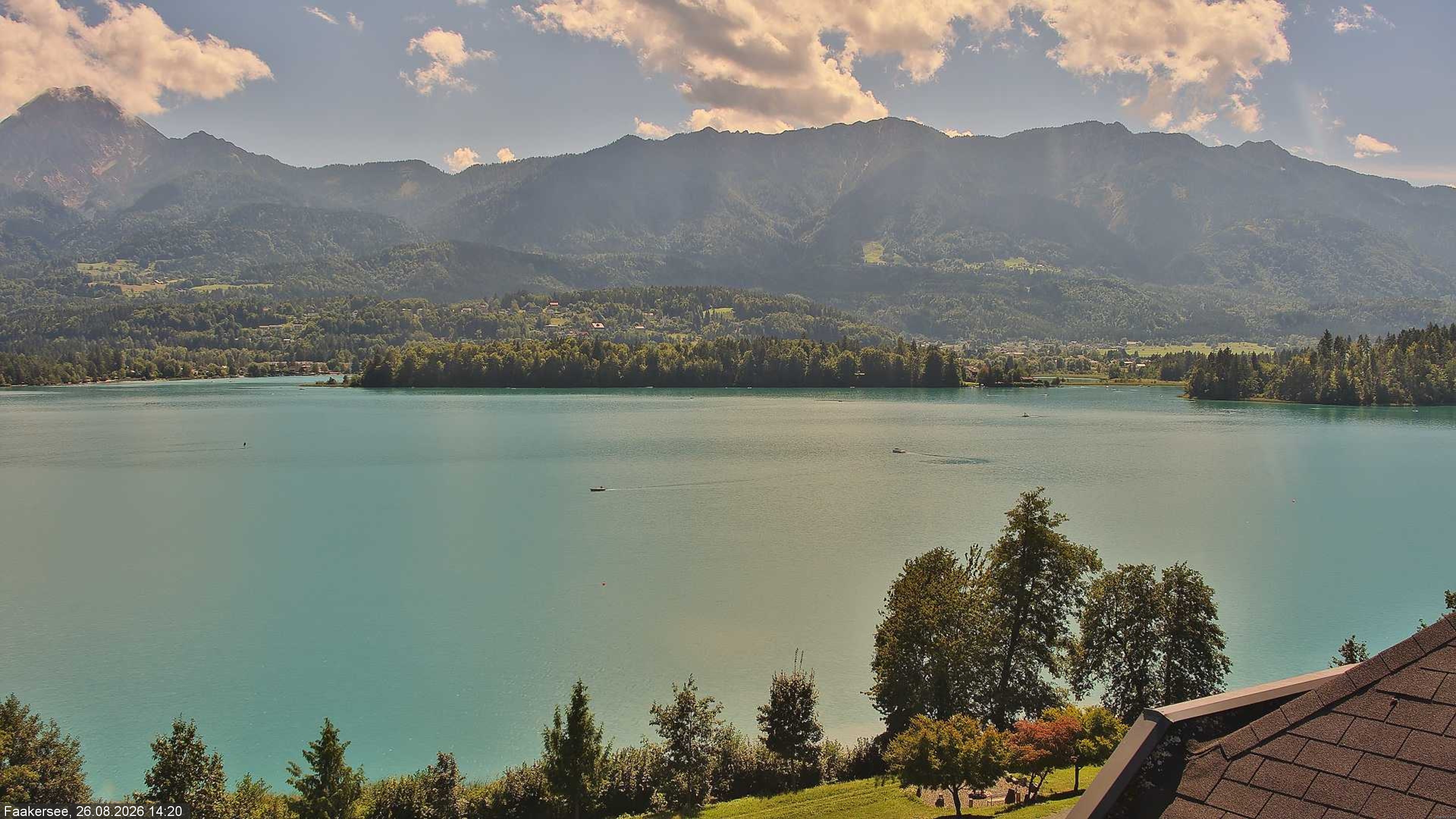 Archived image Webcam Faaker See lake, near Villach