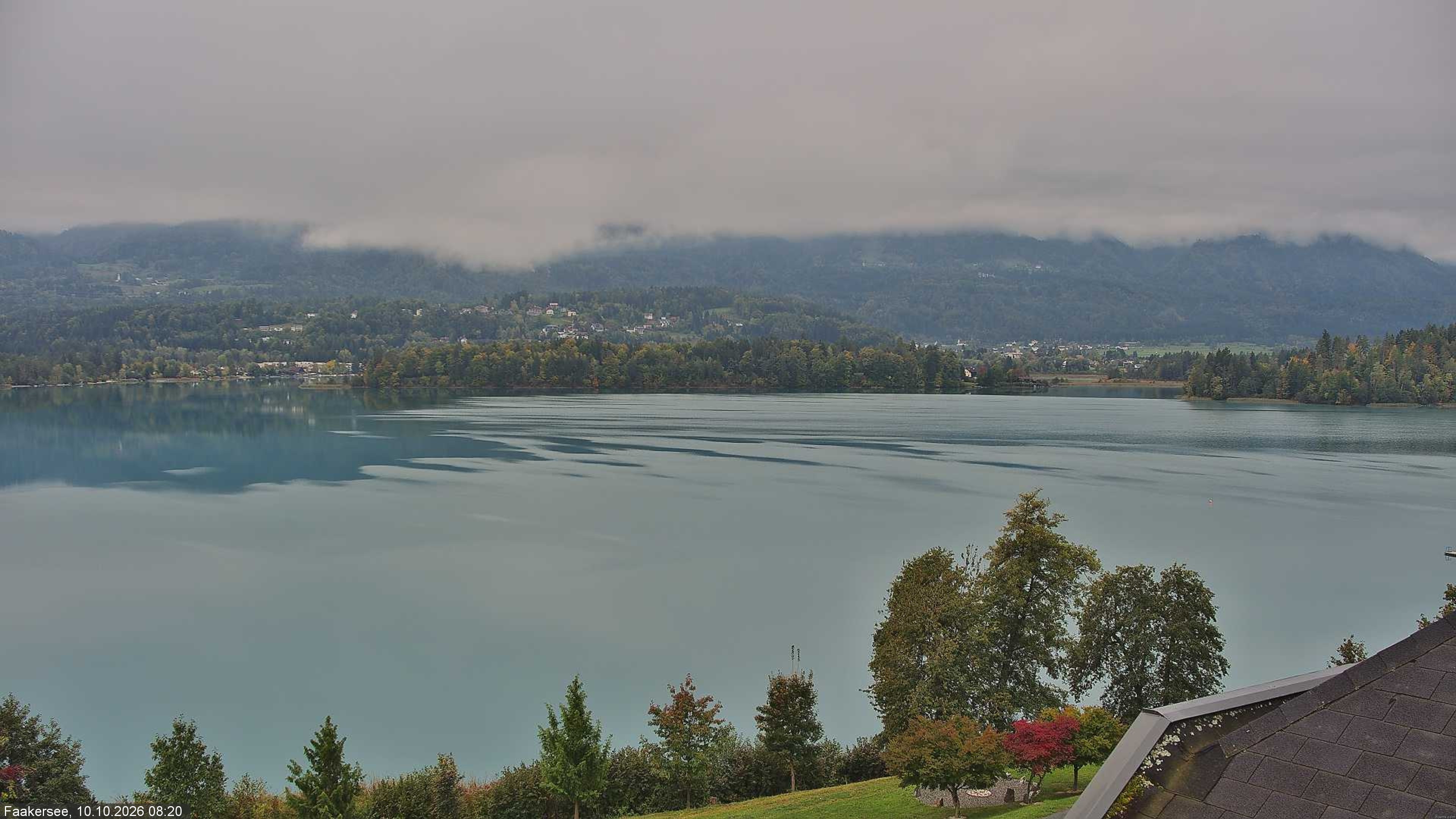 Archived image Webcam Faaker See lake, near Villach