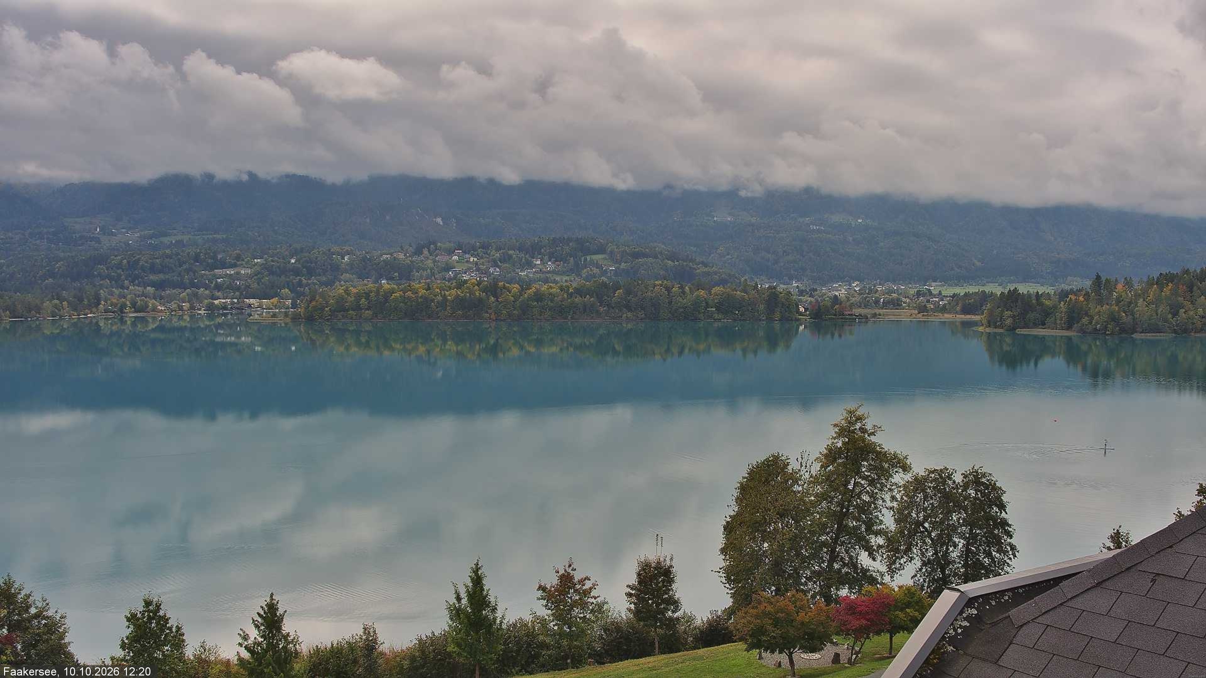 Archived image Webcam Faaker See lake, near Villach