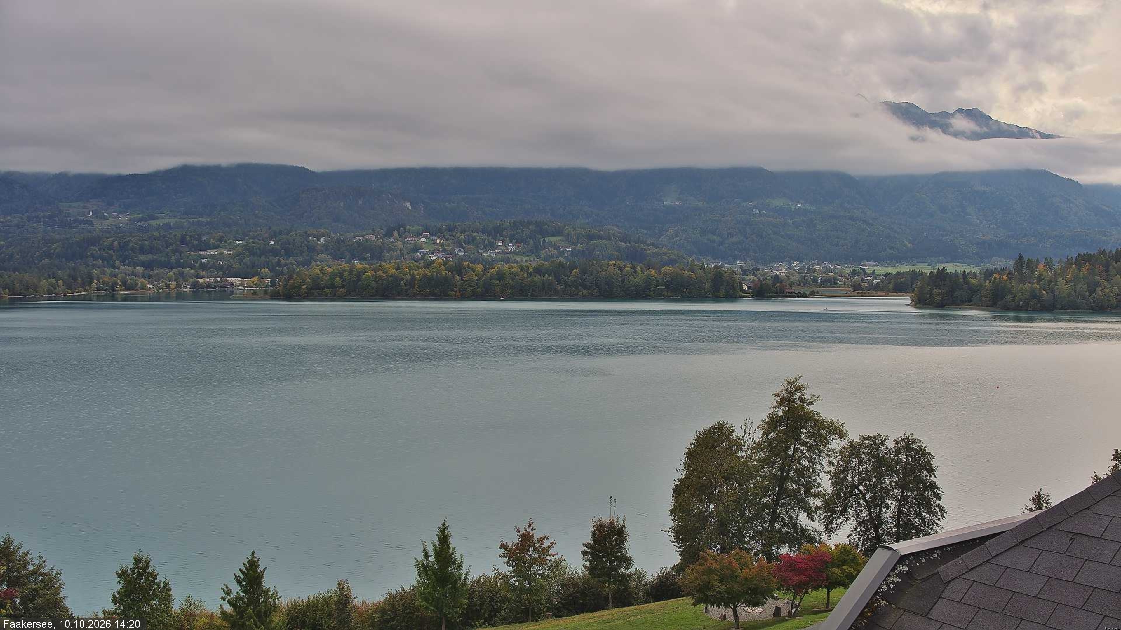 Archived image Webcam Faaker See lake, near Villach
