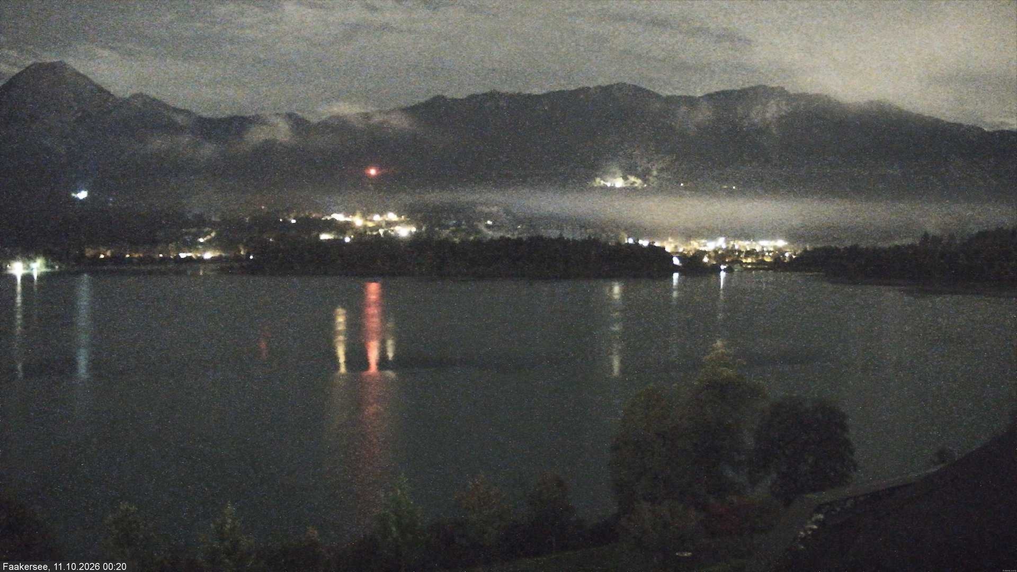 Archived image Webcam Faaker See lake, near Villach