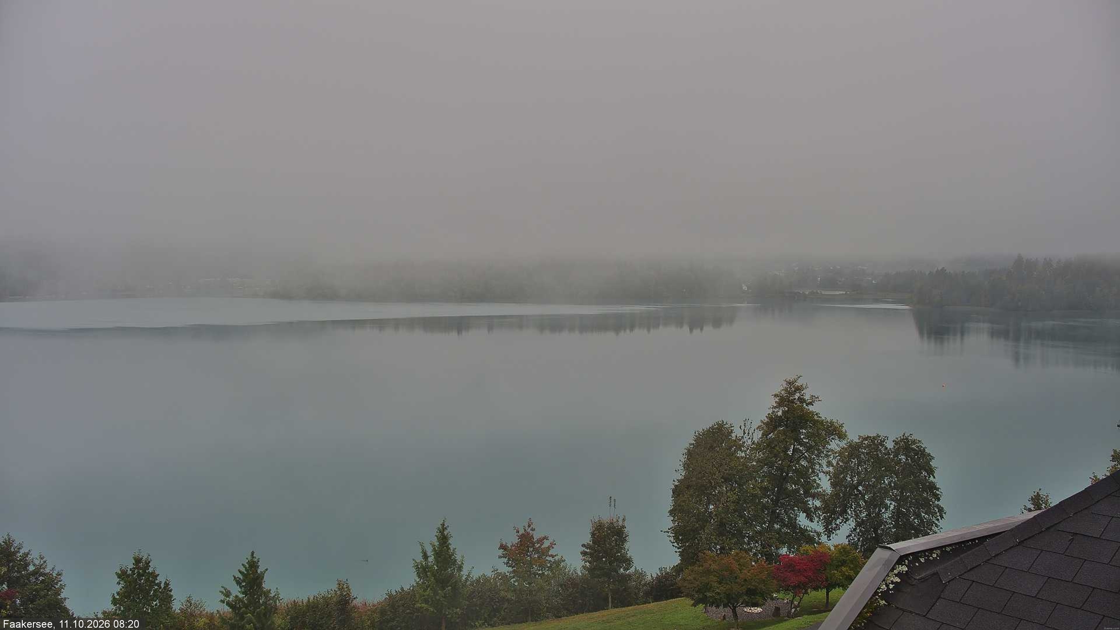 Archived image Webcam Faaker See lake, near Villach