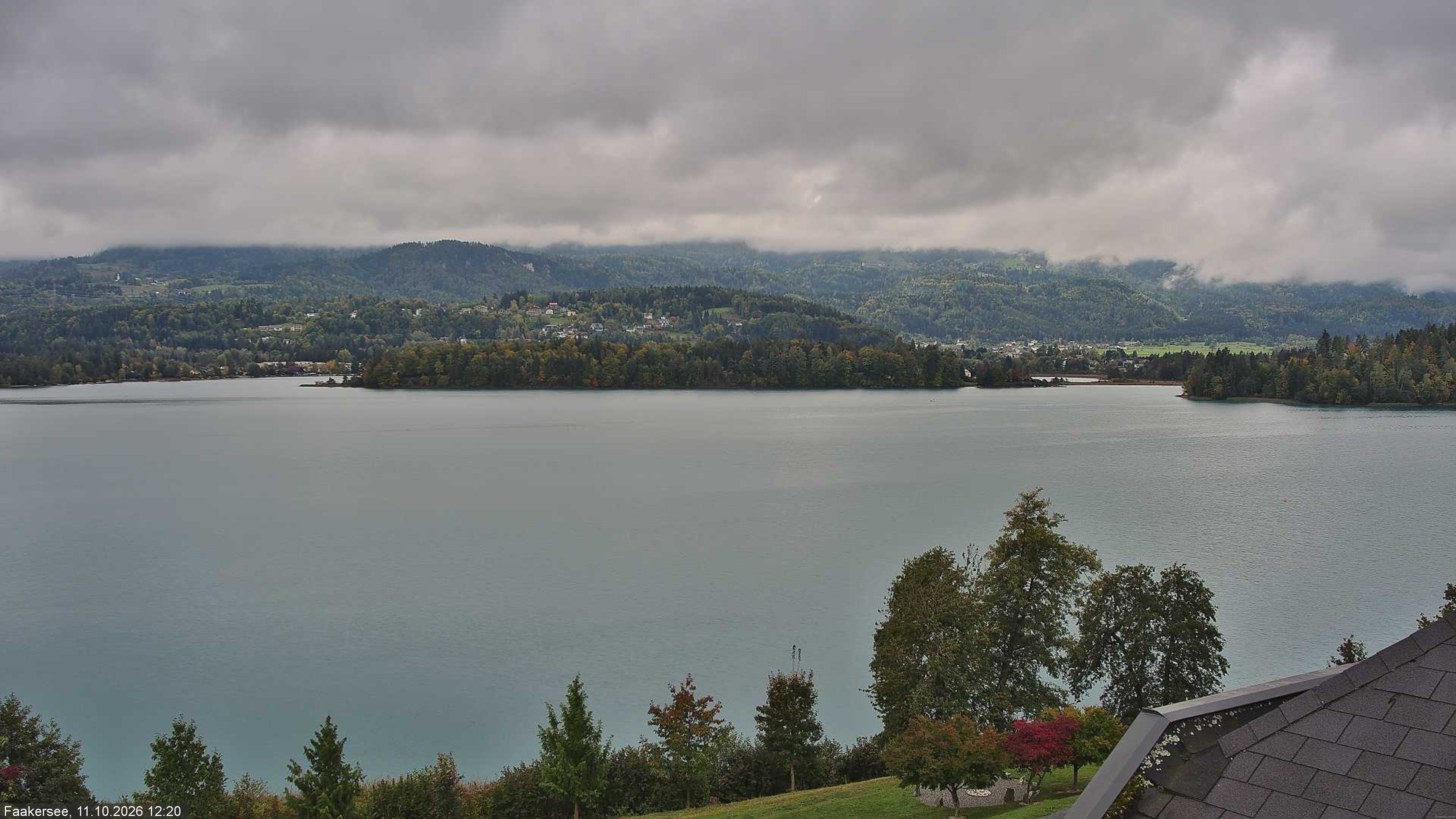 Archived image Webcam Faaker See lake, near Villach