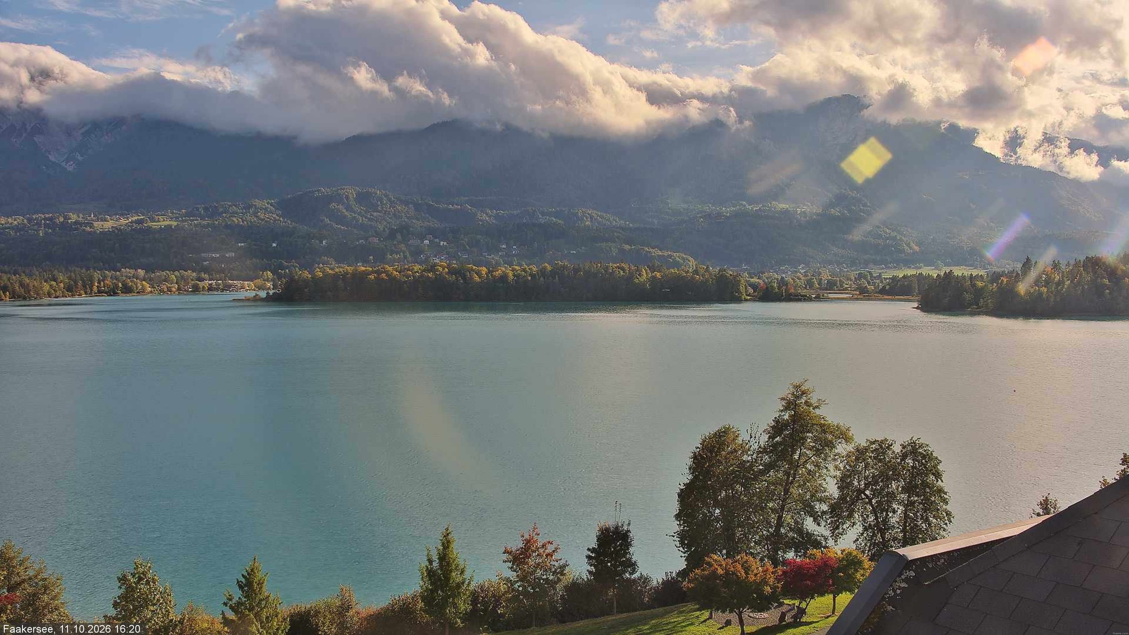 Archived image Webcam Faaker See lake, near Villach