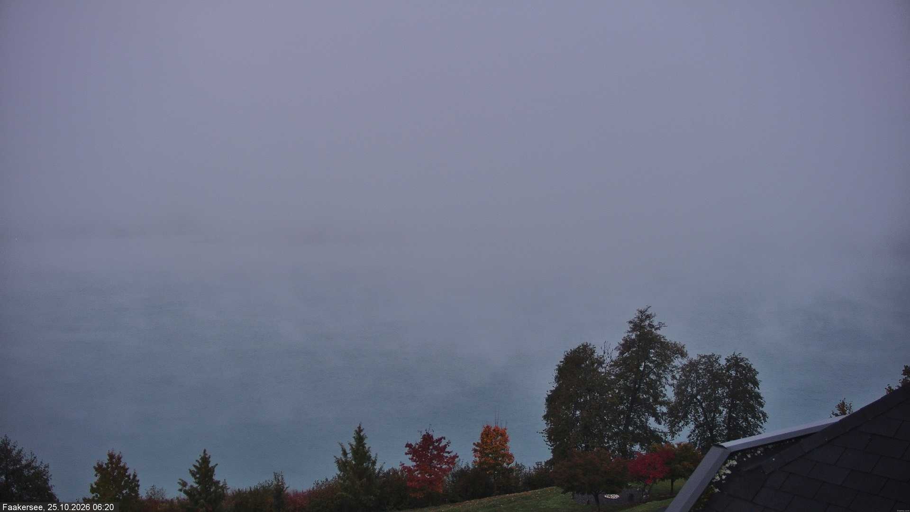 Archived image Webcam Faaker See lake, near Villach