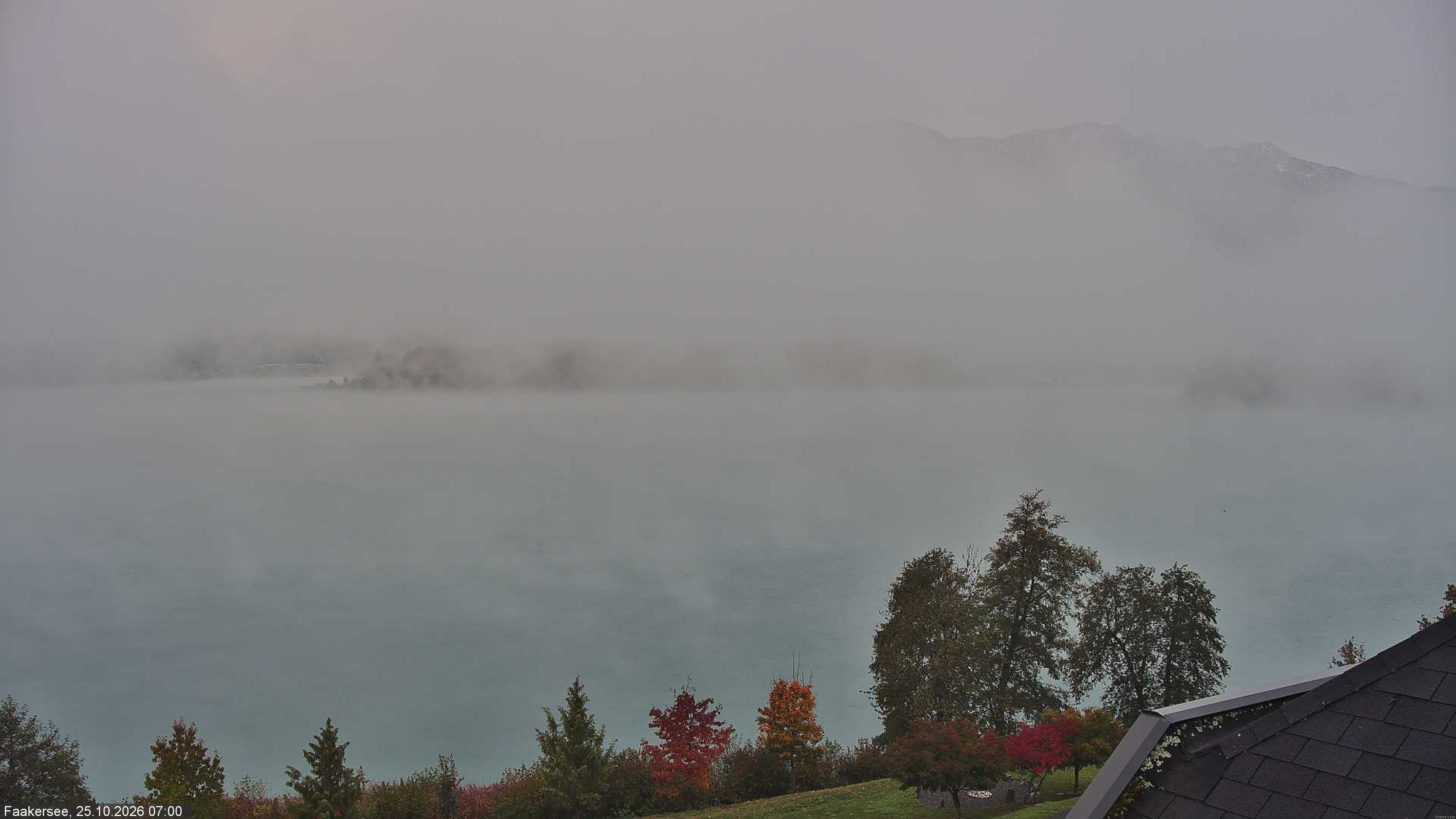 Archived image Webcam Faaker See lake, near Villach