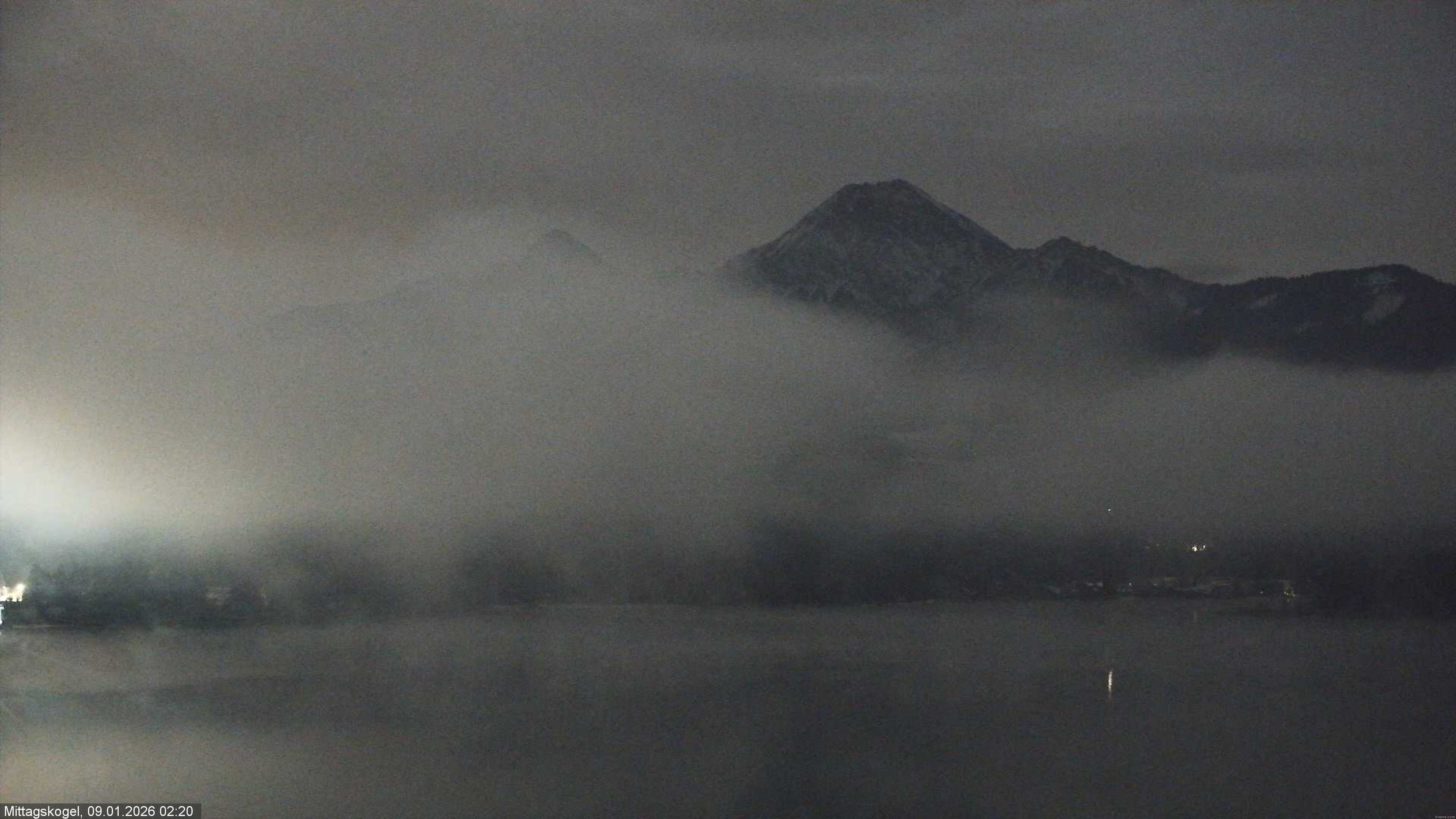 Archiv Foto Webcam Faaker See, Blickrichtung Mittagskogel