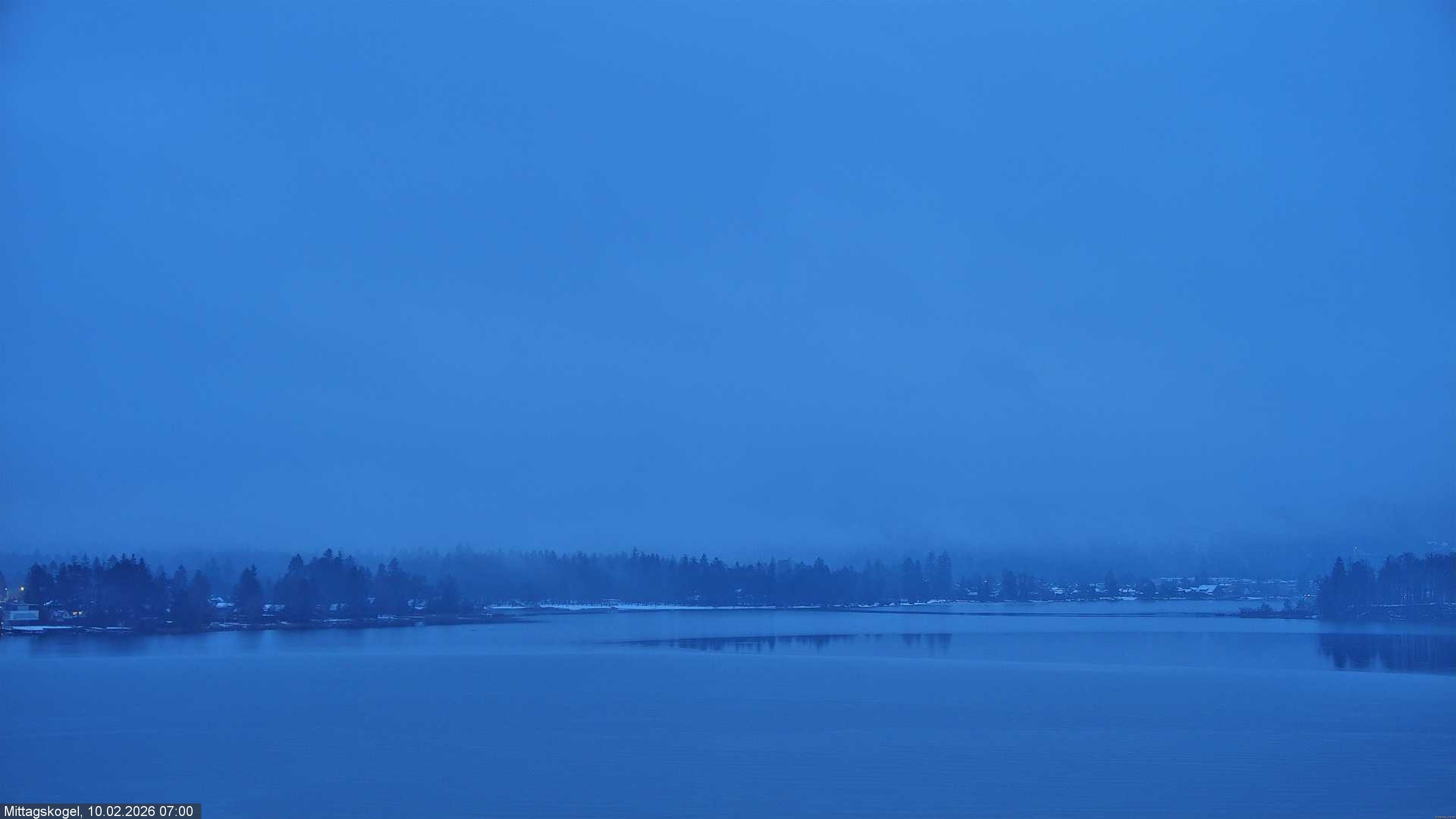 Archiv Foto Webcam Faaker See, Blickrichtung Mittagskogel