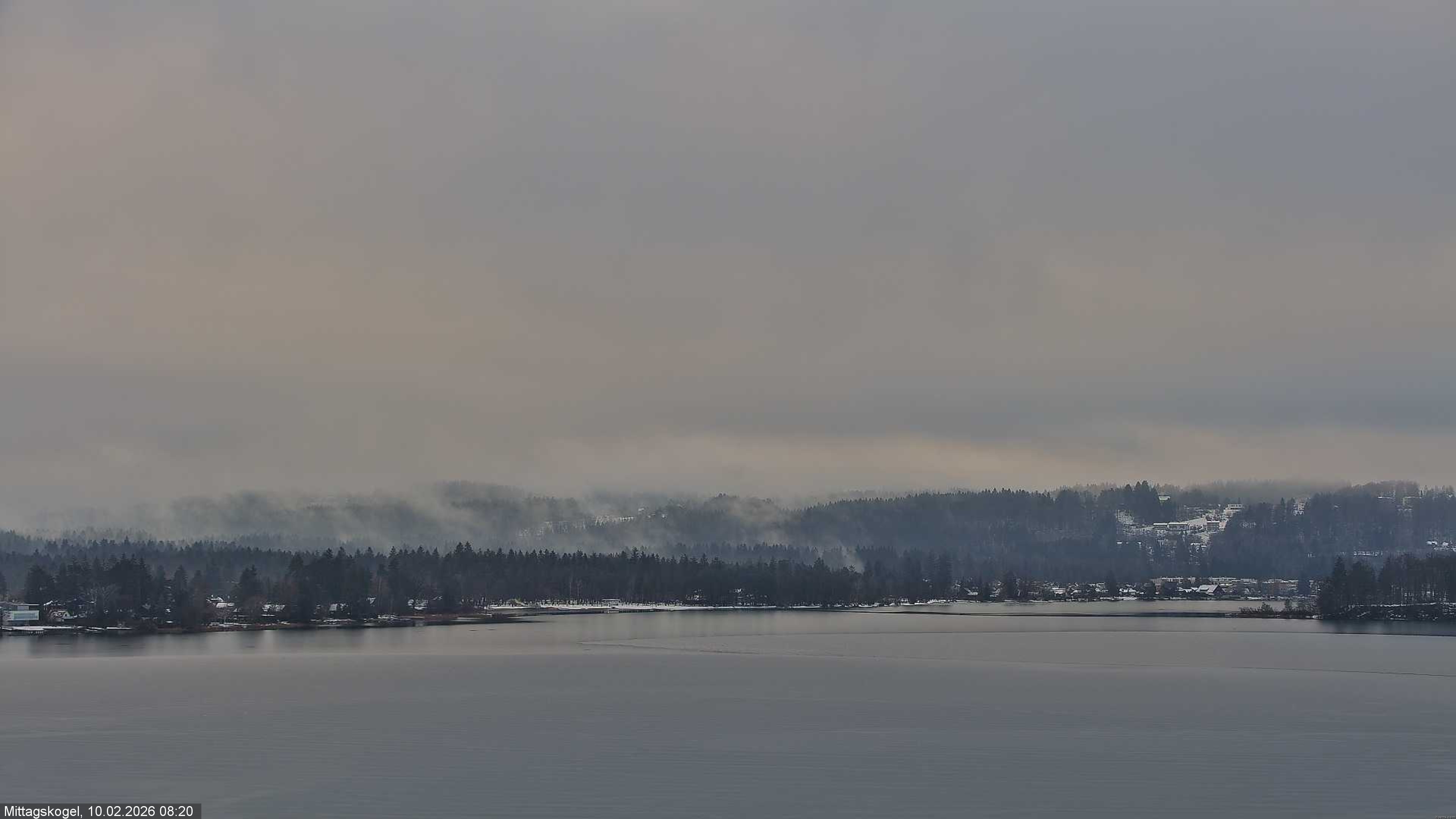 Archiv Foto Webcam Faaker See, Blickrichtung Mittagskogel