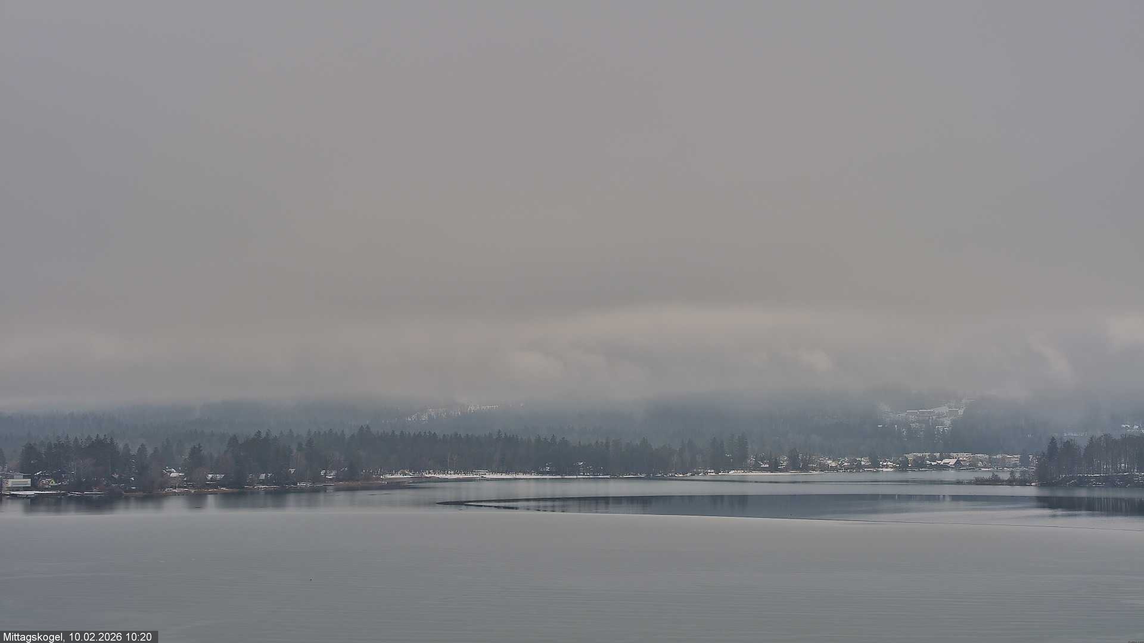 Archiv Foto Webcam Faaker See, Blickrichtung Mittagskogel