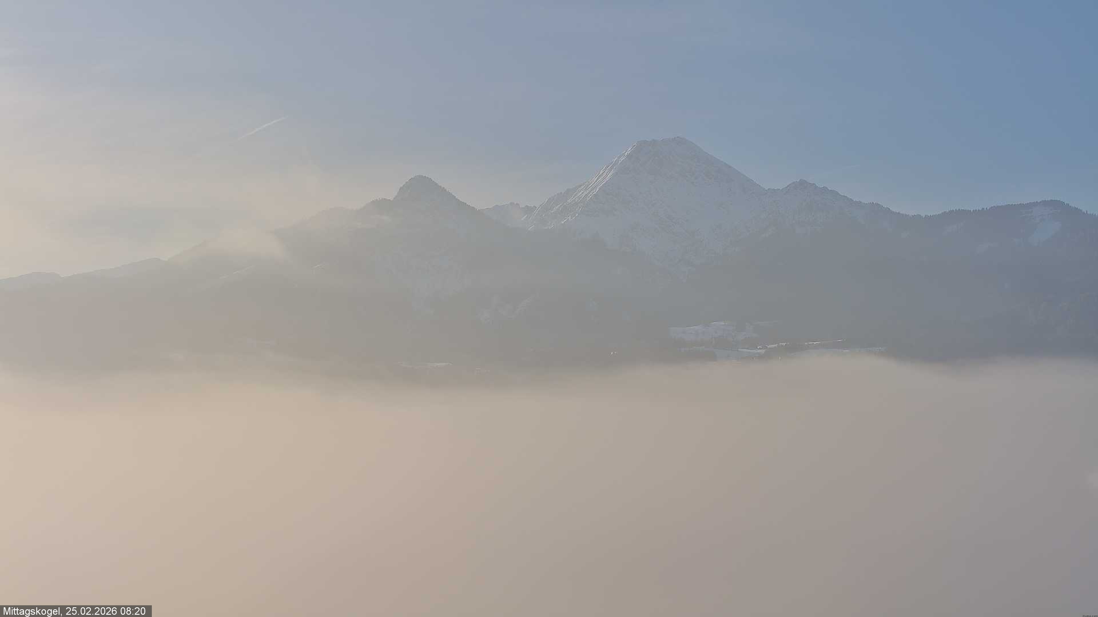 Archiv Foto Webcam Faaker See, Blickrichtung Mittagskogel