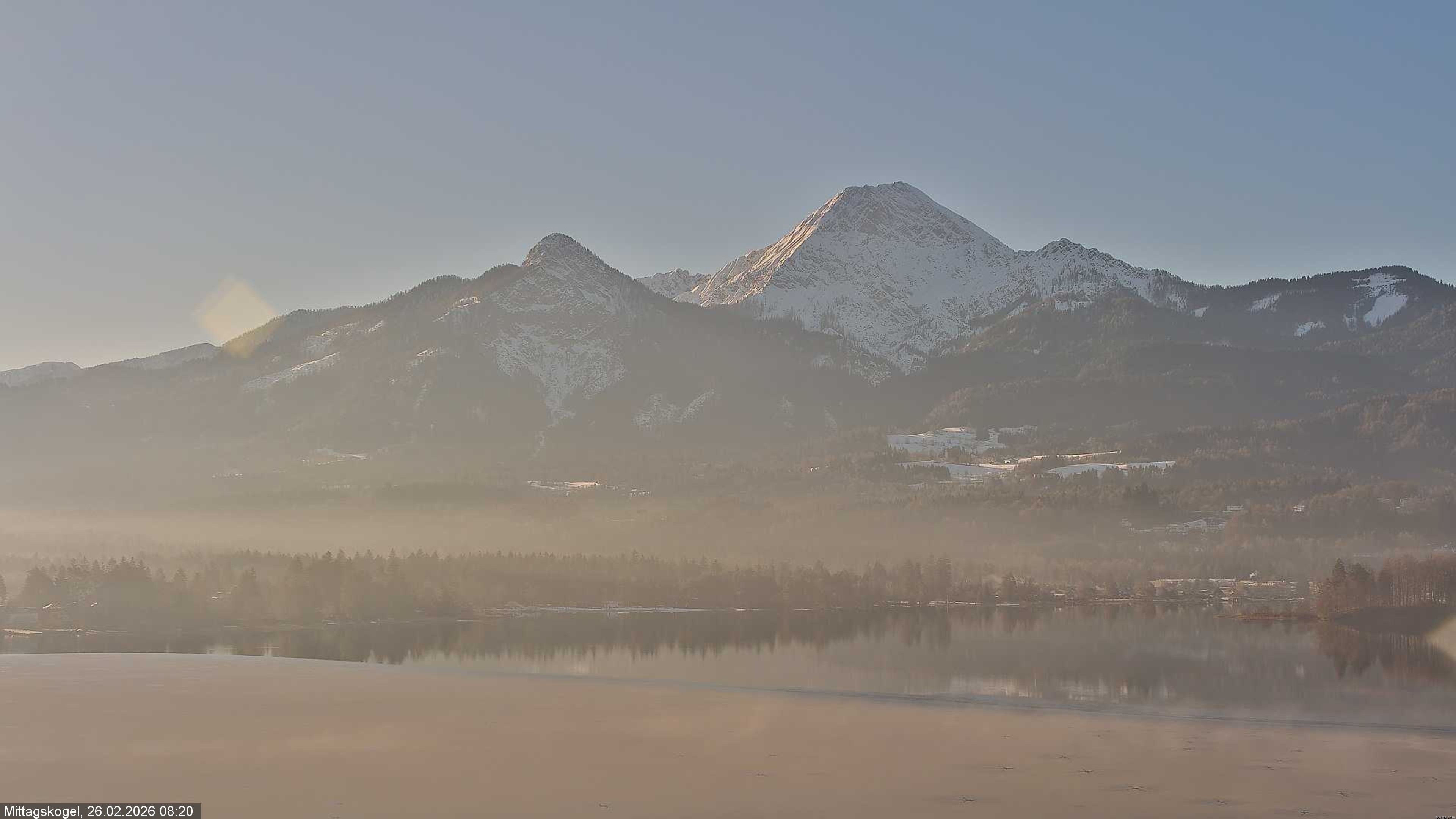 Archived image Webcam Mittagskogel mountain, Faaker See lake