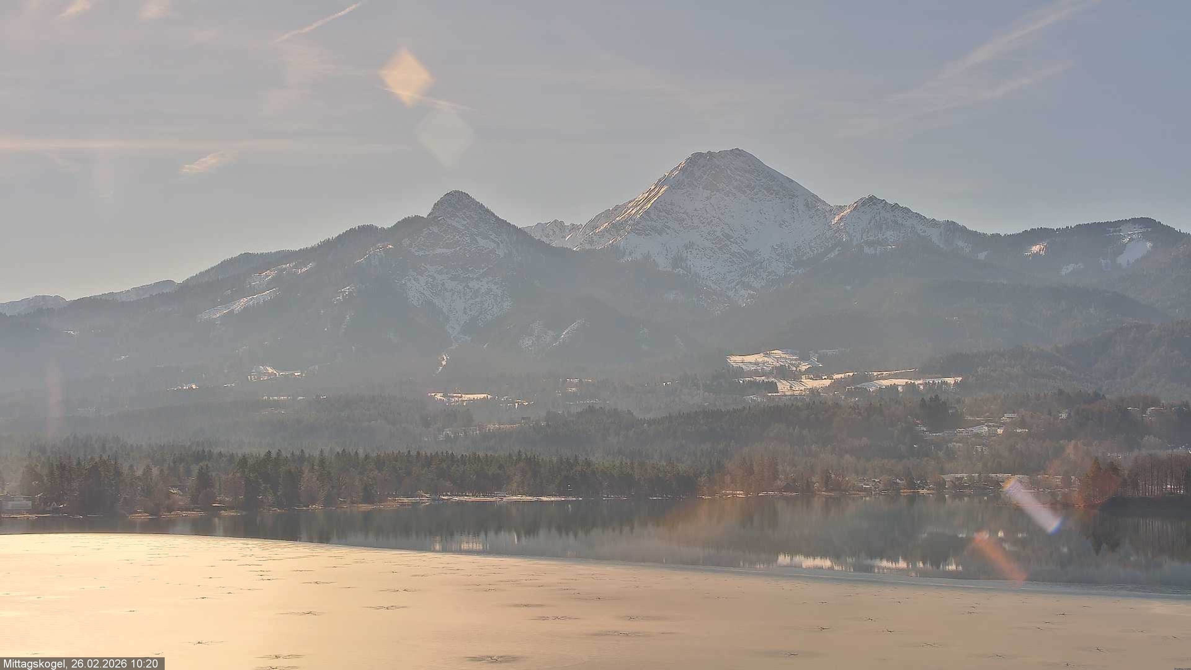 Archived image Webcam Mittagskogel mountain, Faaker See lake