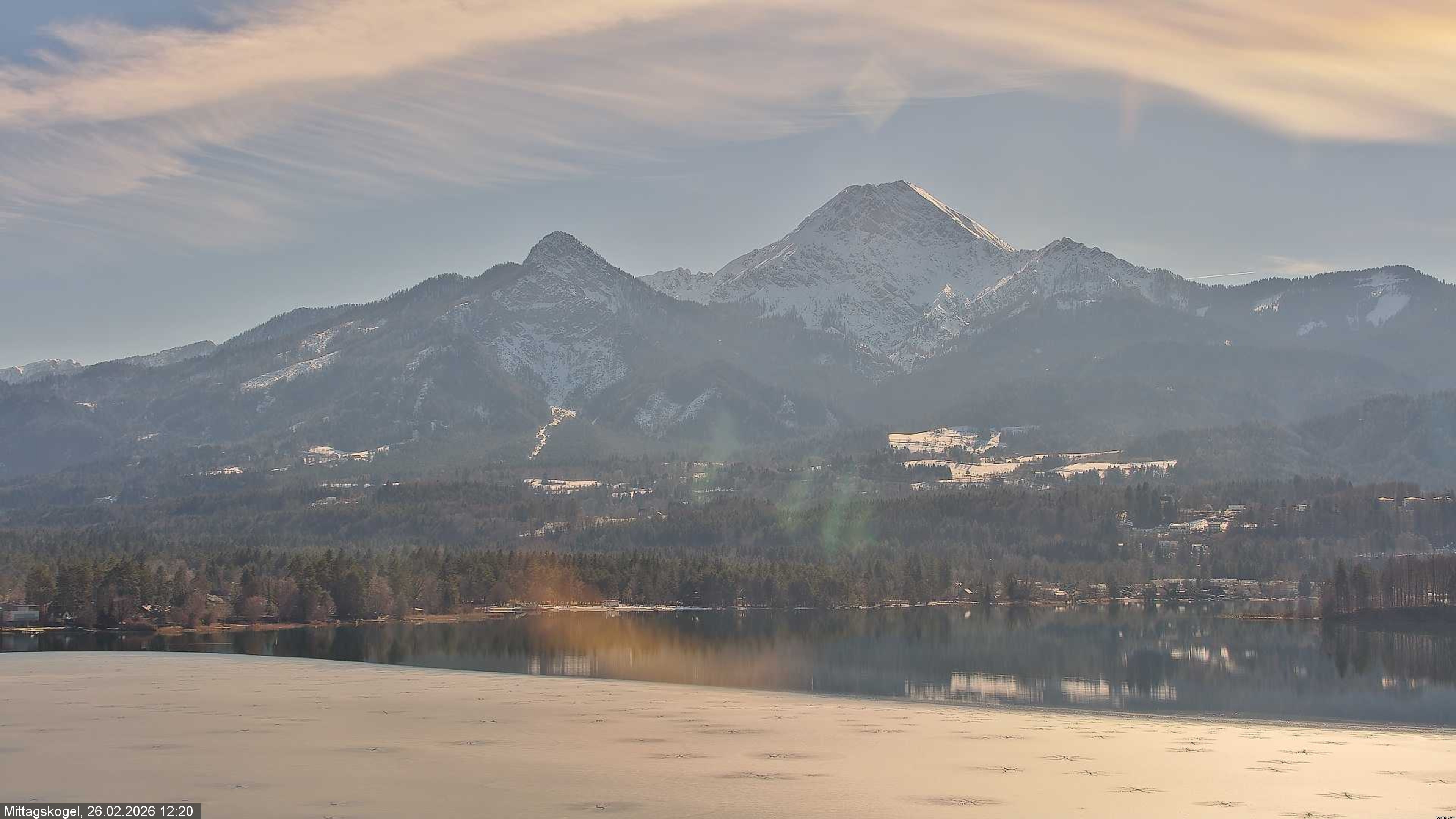 Archived image Webcam Mittagskogel mountain, Faaker See lake