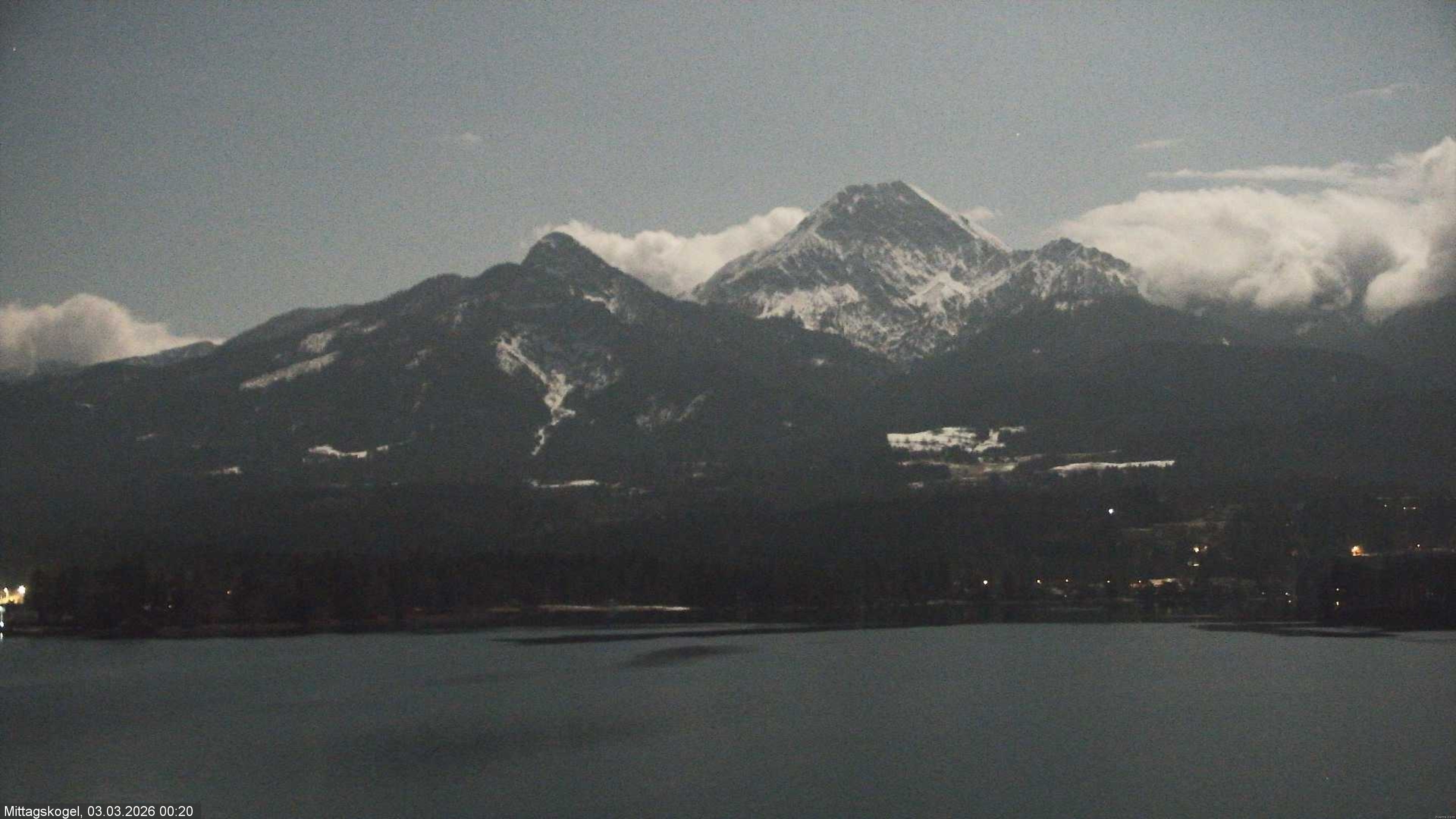 Archiv Foto Webcam Faaker See, Blickrichtung Mittagskogel