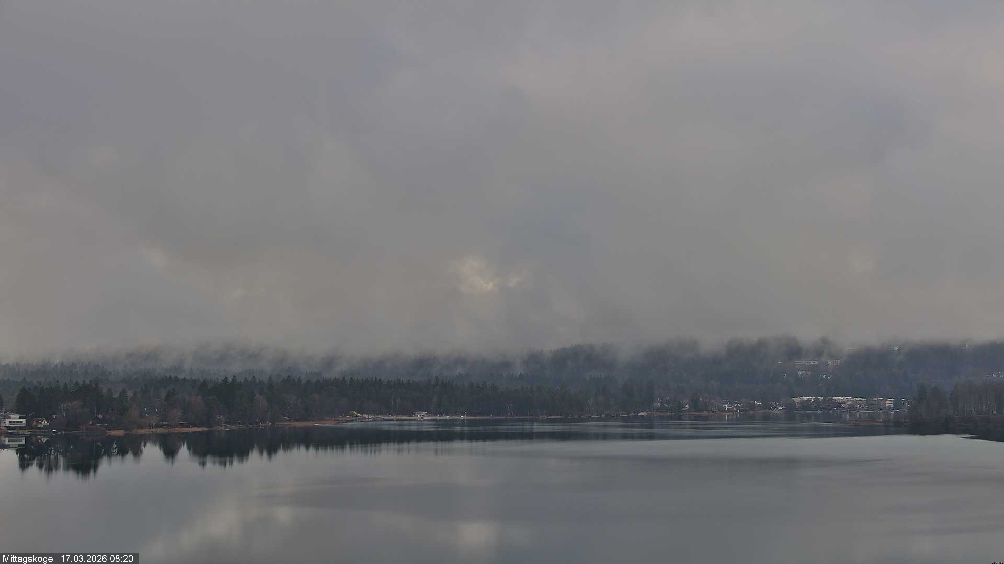 Archiv Foto Webcam Faaker See, Blickrichtung Mittagskogel